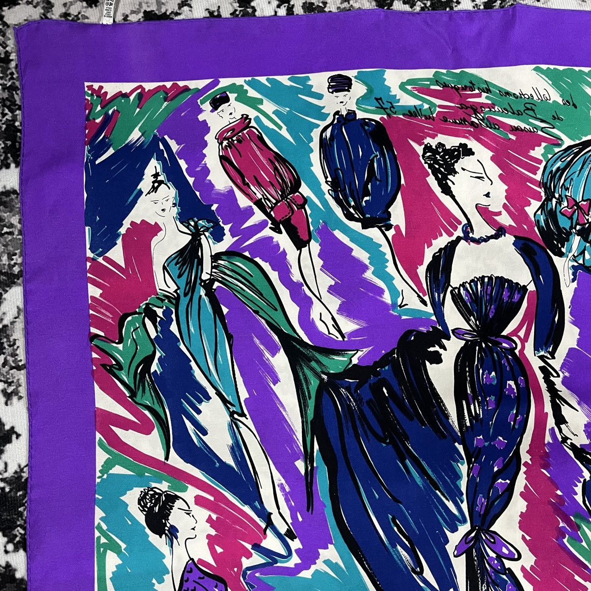 Balenciaga Balenciaga Abstract Design Silk Scarf Size ONE SIZE - 13 Thumbnail