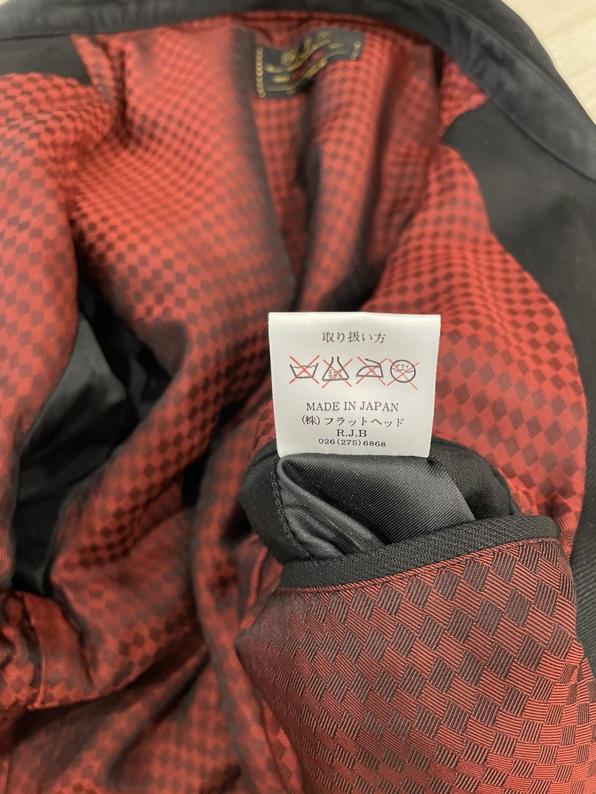 The Flat Head The Flat Head x RJB Checker Zip Jacket - 40 Large Size US L / EU 52-54 / 3 - 5 Thumbnail
