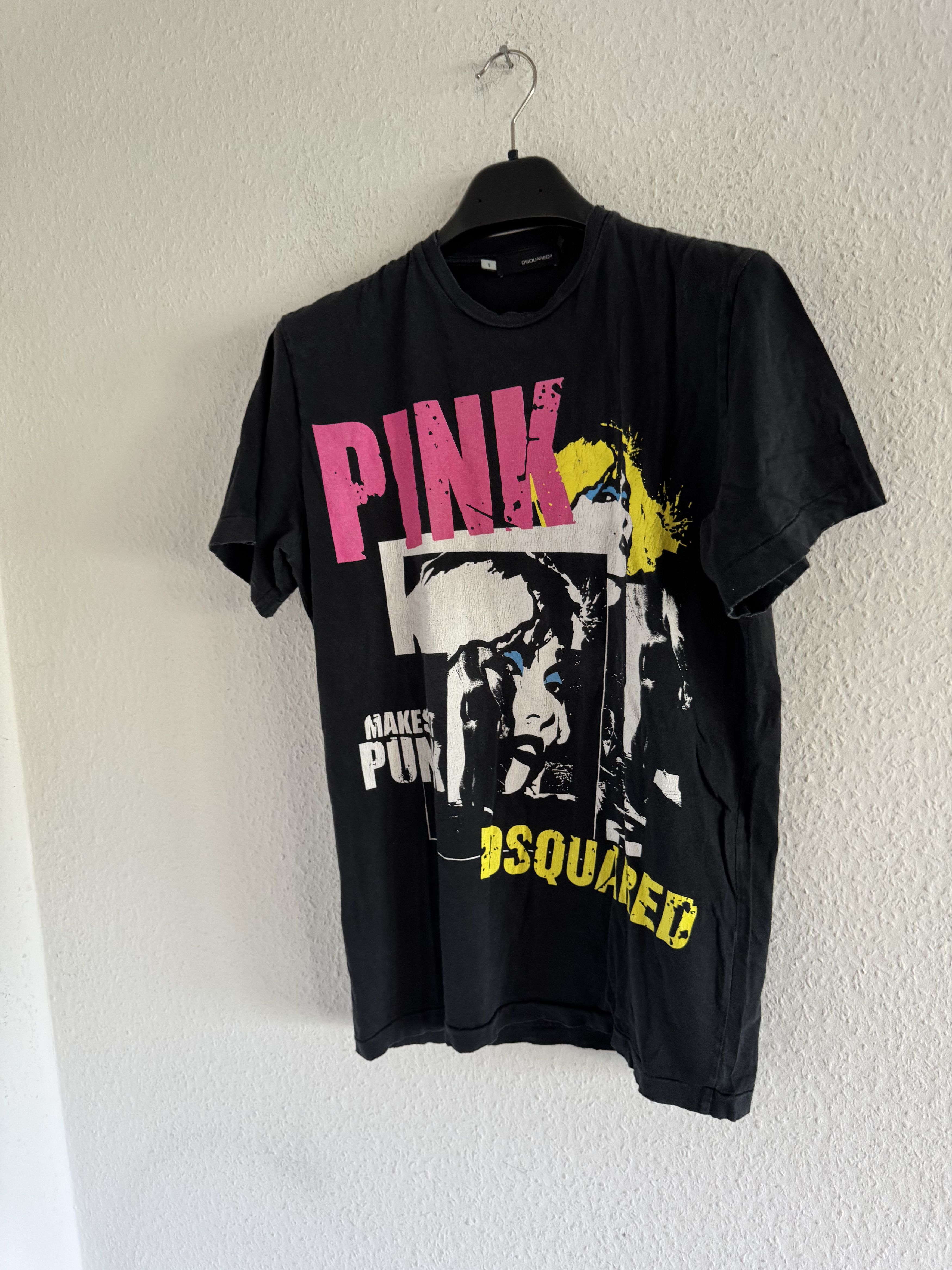 Dsquared2 Pink Punk Graphic T-Shirt Size US S / EU 44-46 / 1 - 2 Thumbnail