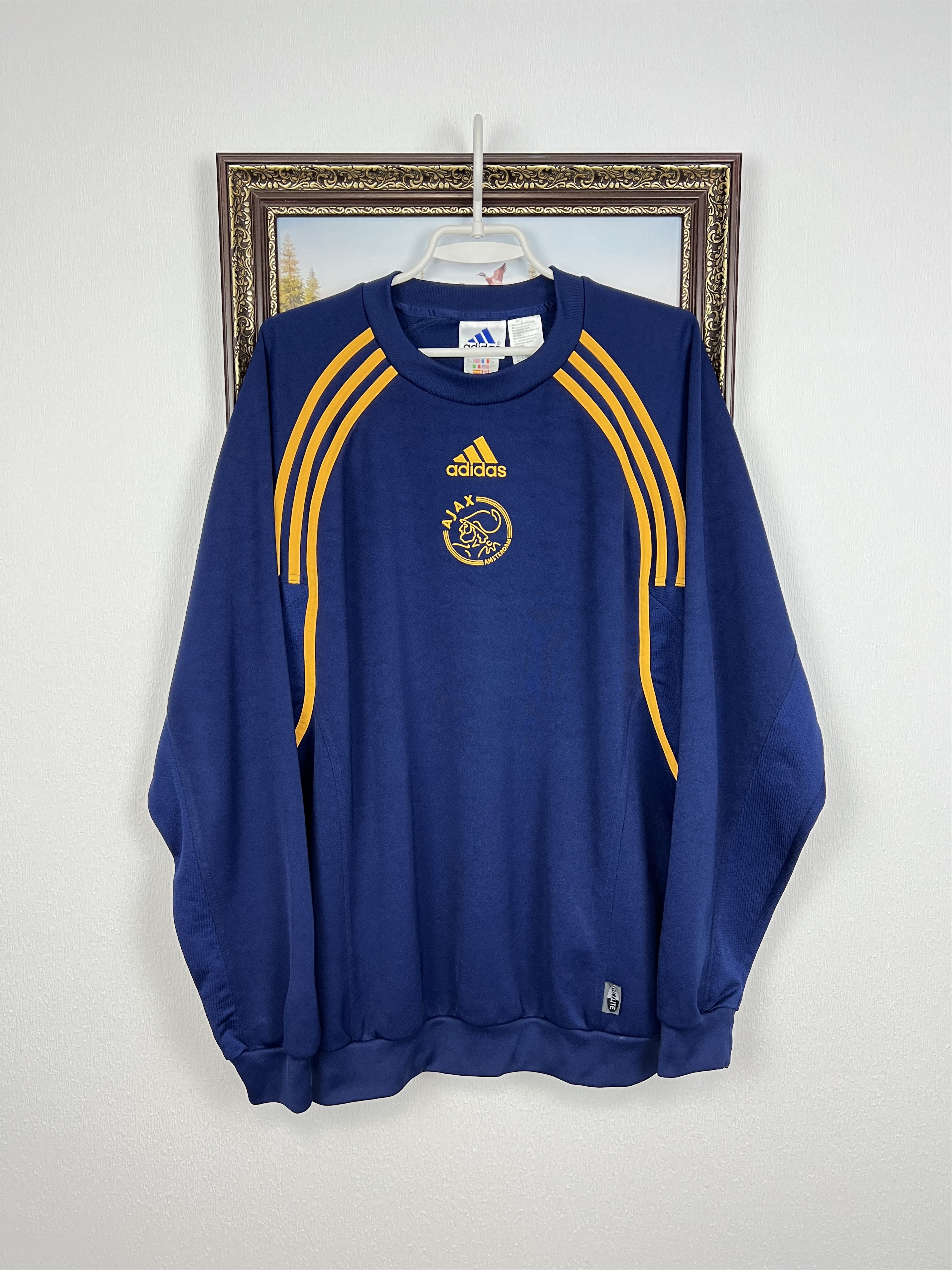 Adidas Vintage 90's Adidas Ajax Amsterdam Football Sweatshirt Size US L / EU 52-54 / 3 - 1 Thumbnail