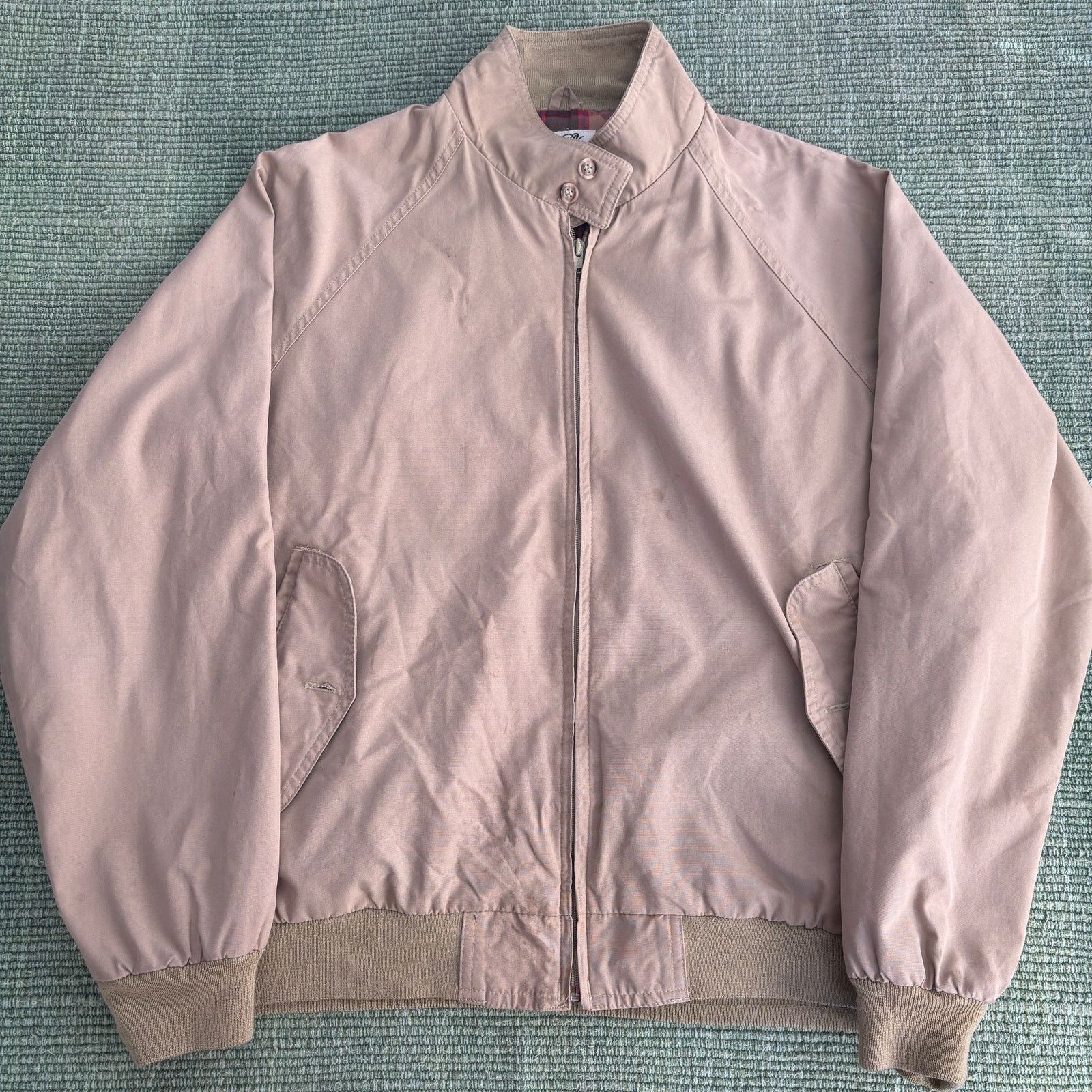 Sears Vintage Sears & Roebuck tan flannel lined bomber jacket Size US L / EU 52-54 / 3 - 1 Thumbnail