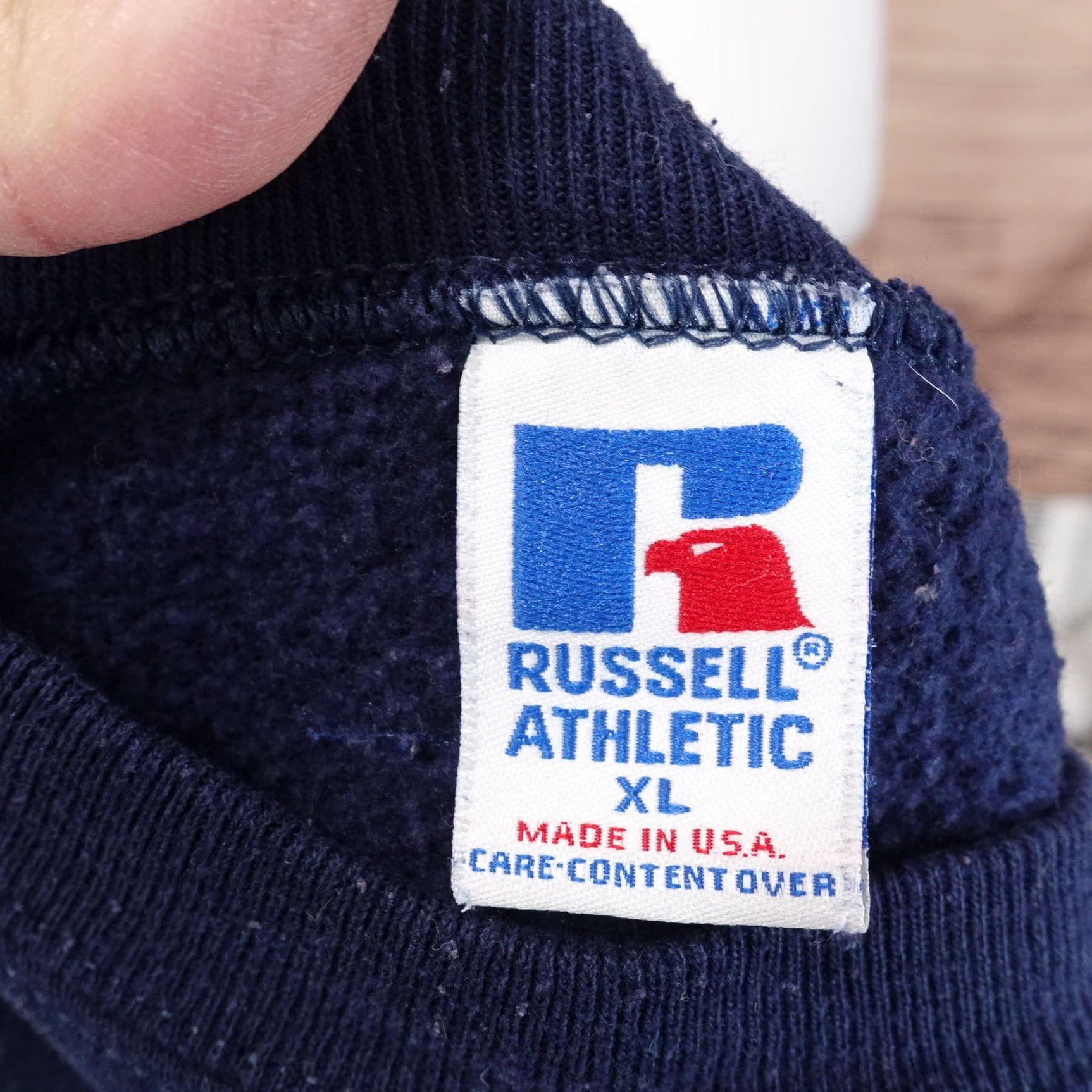 Russell Athletic VINTAGE RUSSELL ATHLETIC DEACONESS COLLEGE OF NURSING SWEATSHIRT XL Blue Unisex Adult 90s Size US XL / EU 56 / 4 - 7 Thumbnail