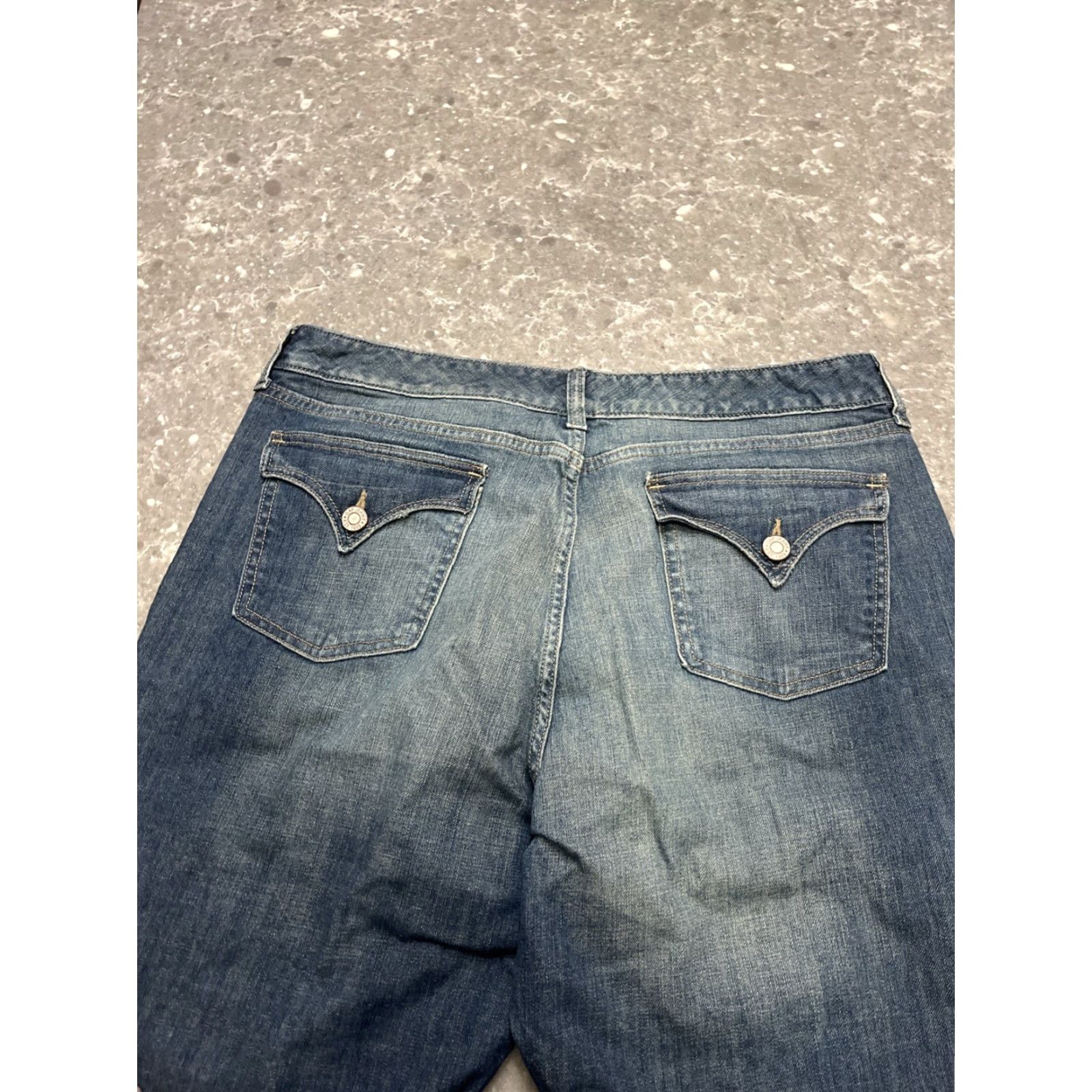 Gap Gap Jeans Women 18 Blue Denim 5-Pocket High Rise Flare Medium Wash Stretch Regular California? Size 40" / US 18 - 7 Thumbnail