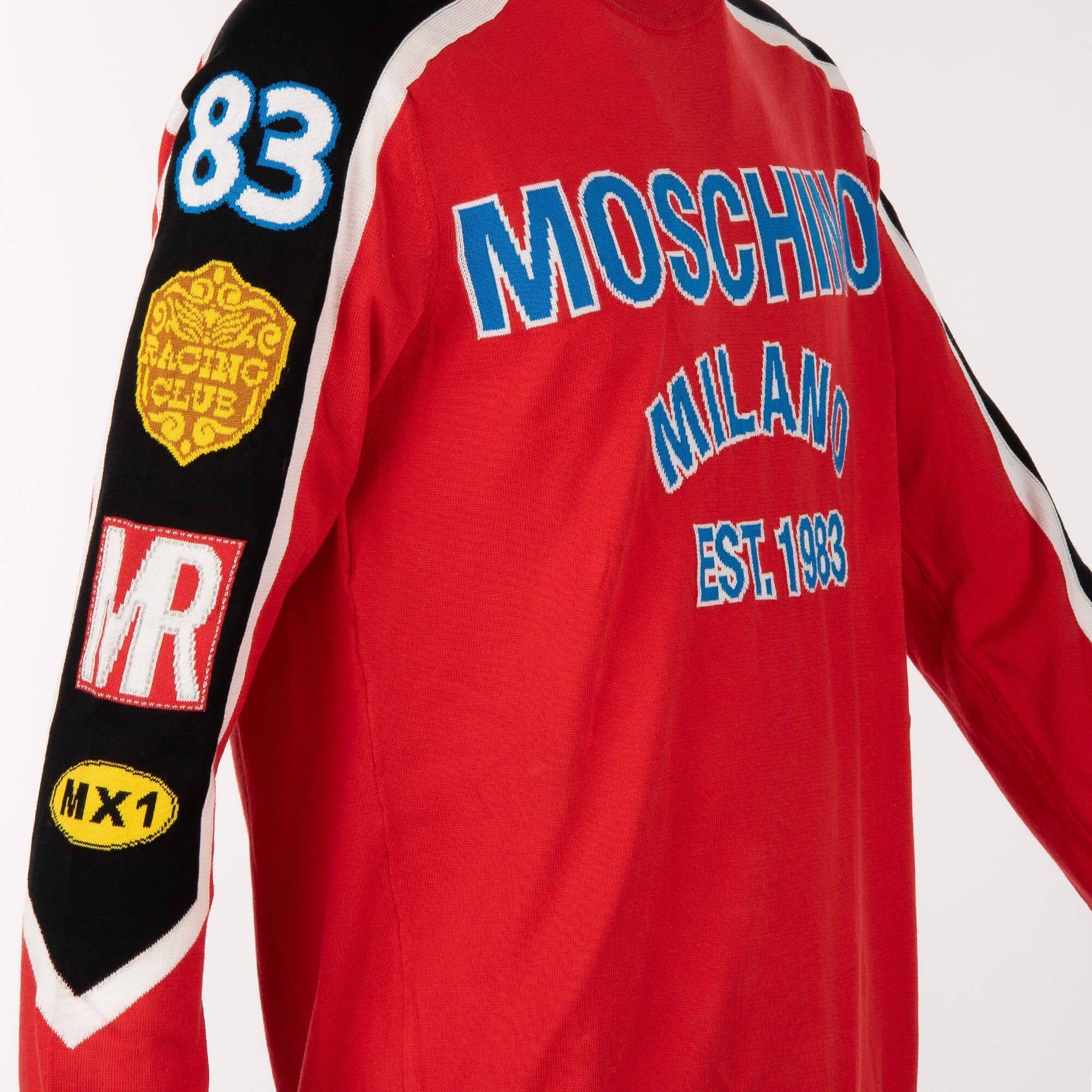 Moschino o1y0225 Logo Sweater in Multicolor Size US M / EU 48-50 / 2 - 2 Thumbnail