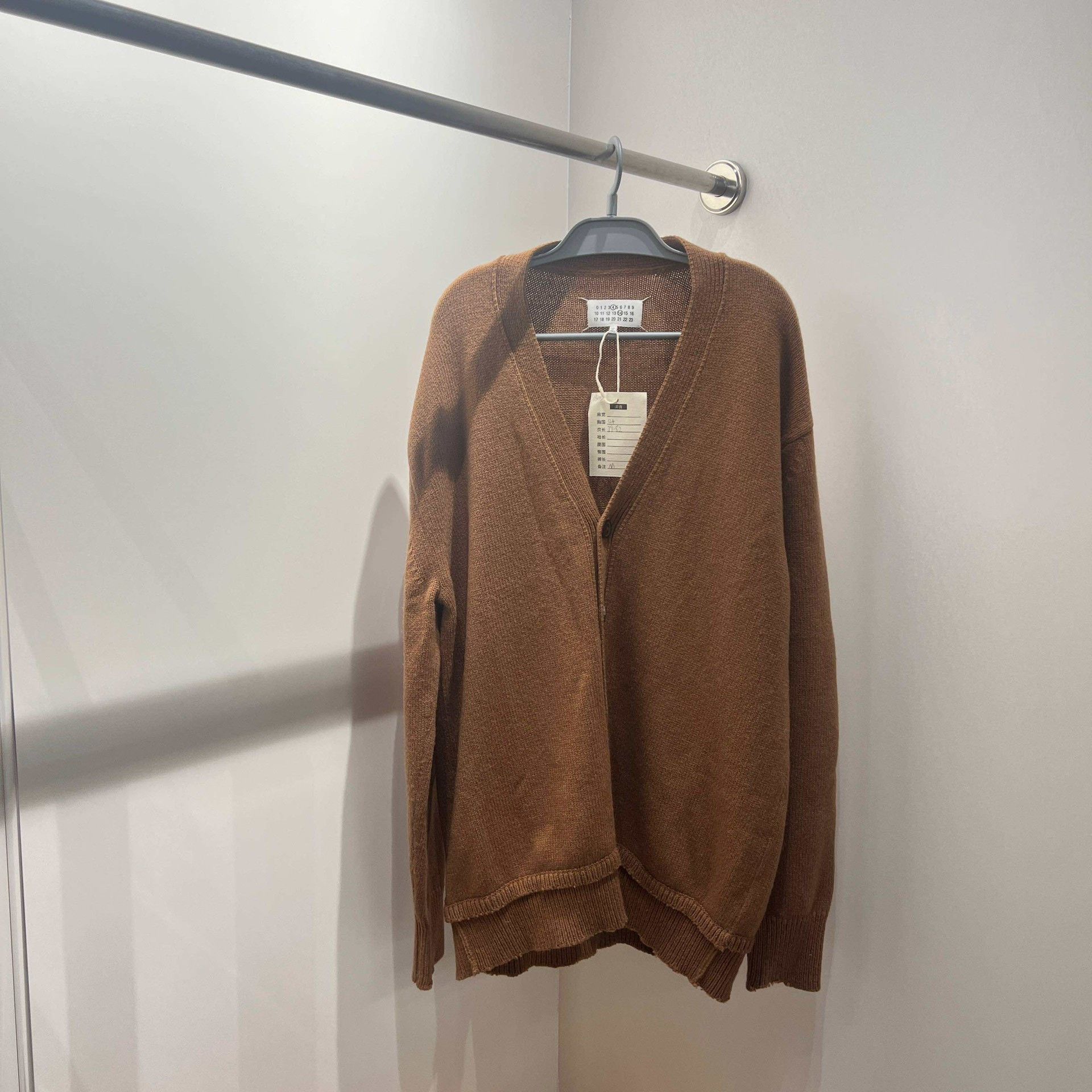 Maison Margiela Maison Margiela FW22 solid color v-neck knitted cardigan sw Size US M / EU 48-50 / 2 - 1 Thumbnail