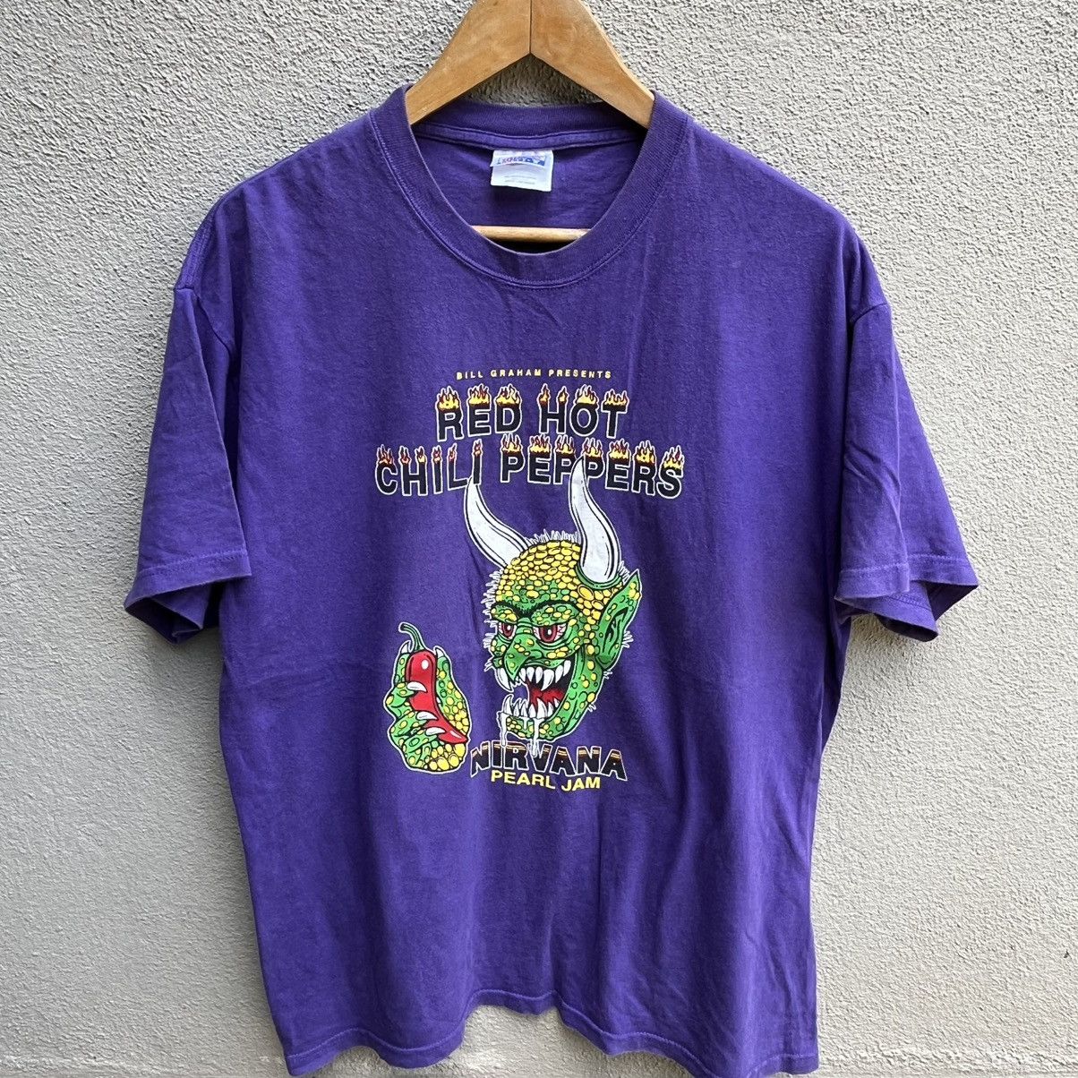 Band Tees Vintage RED HOT CHILI PEPPERS band tee bill graham Size US L / EU 52-54 / 3 - 2 Thumbnail