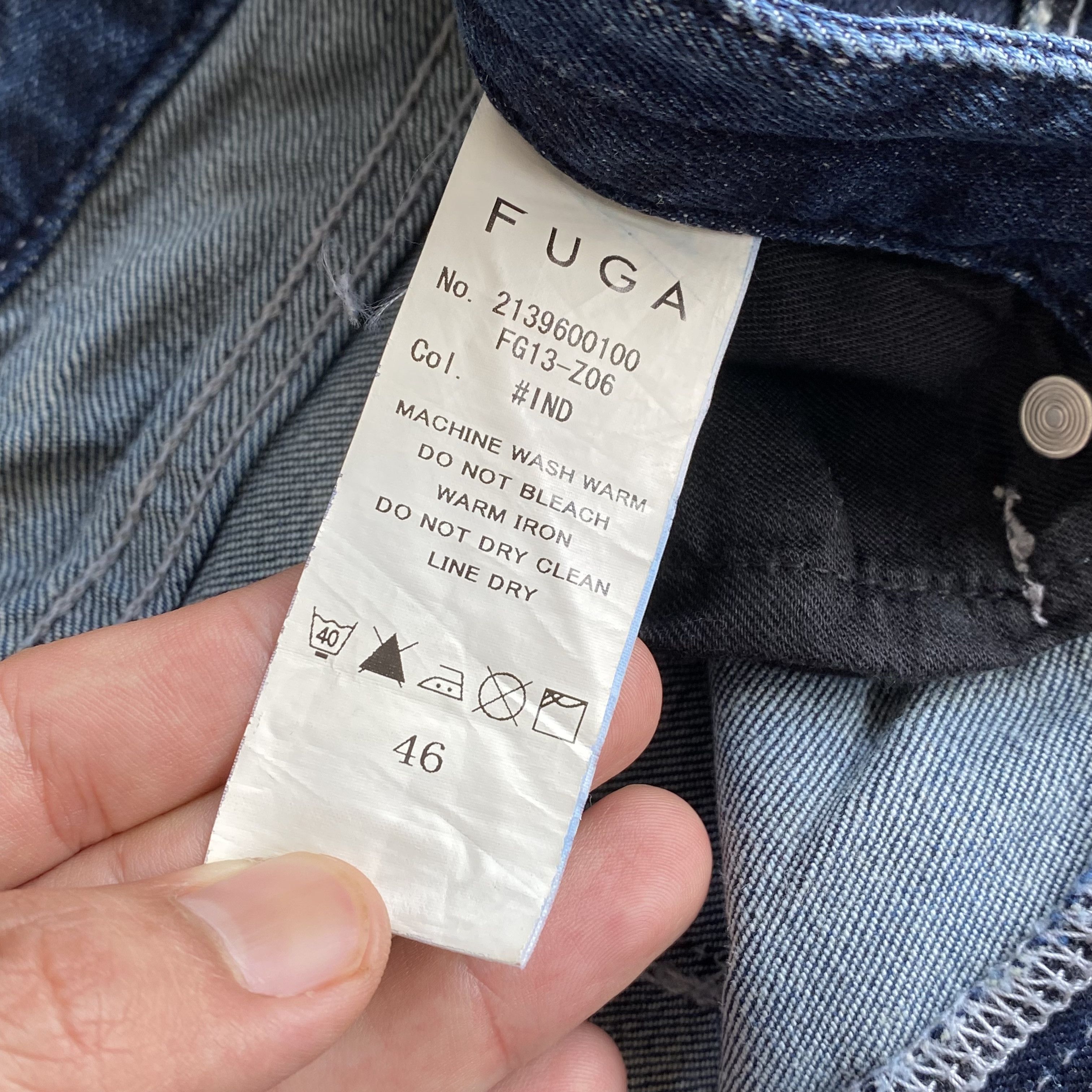 GOSTAR DE FUGA Fuga Honeycomb Slash washed indigo denim like le grande bleu Size US 32 / EU 48 - 13 Thumbnail