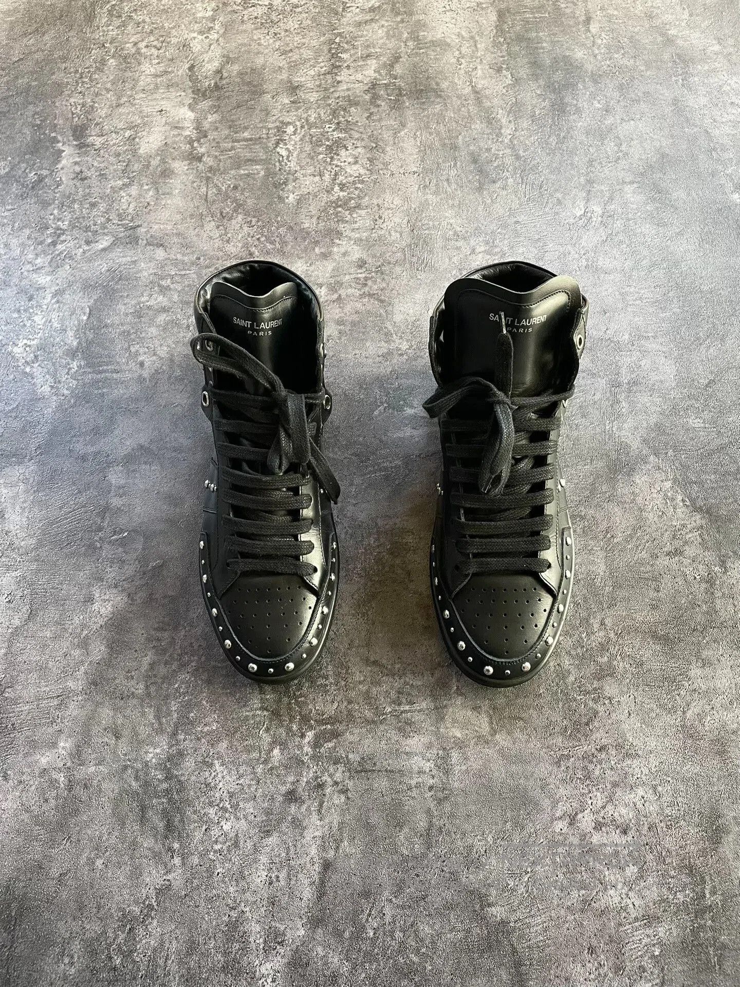 Saint Laurent Paris saint laurent black studded high. Size US 10 / EU 43 - 3 Thumbnail