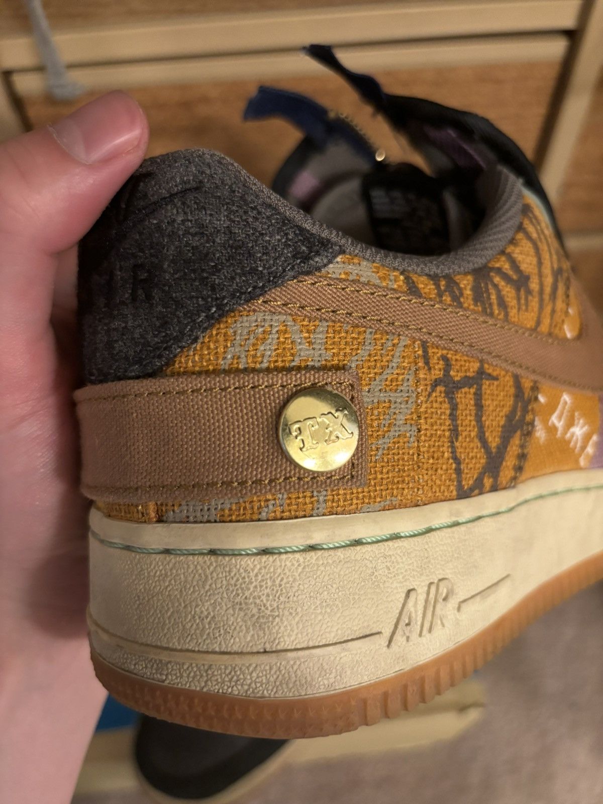 Nike × Travis Scott Travis Scott Cactus Jack Air Force 1 Size US 10.5 / EU 43-44 - 13 Thumbnail