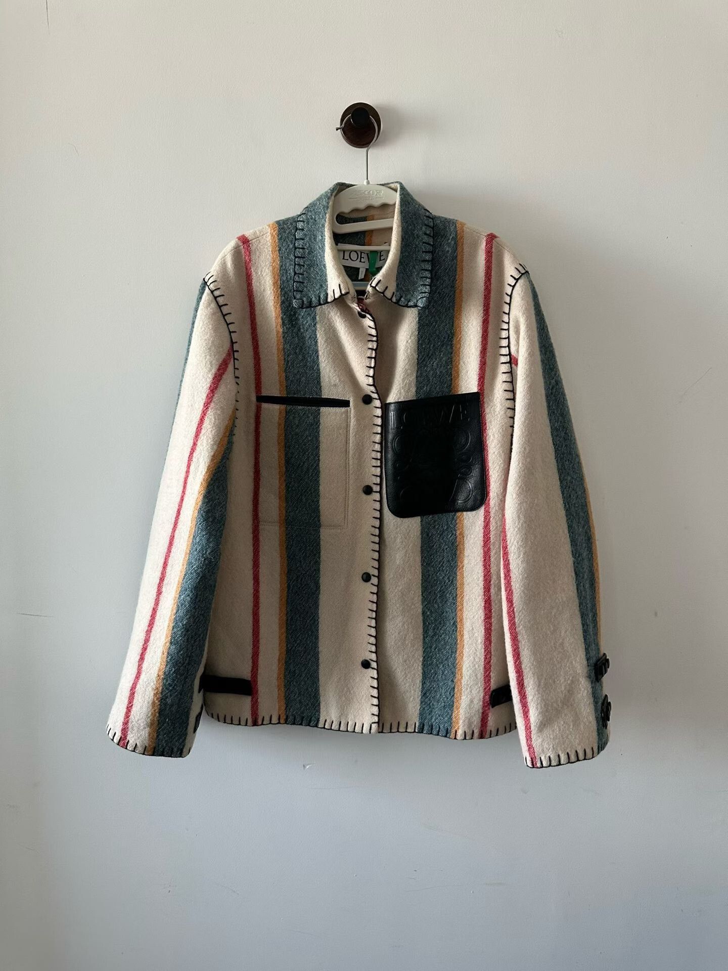 Loewe Loewe Leather Label Wool Coat Size XS / US 0-2 / IT 36-38 - 1 Thumbnail