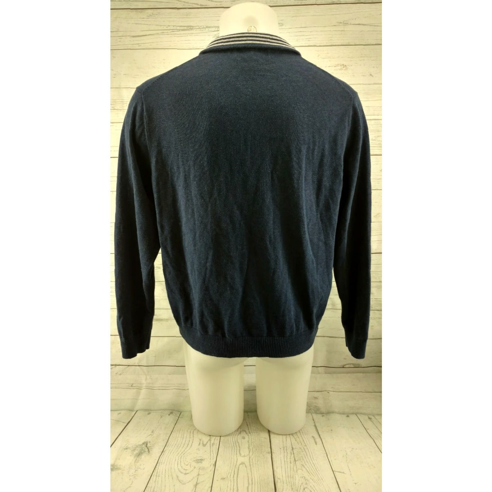 Vineyard Vines Vineyard Vines Men's L 1/4 Zip Sweater Blue Long Sleeve Size US L / EU 52-54 / 3 - 6 Thumbnail