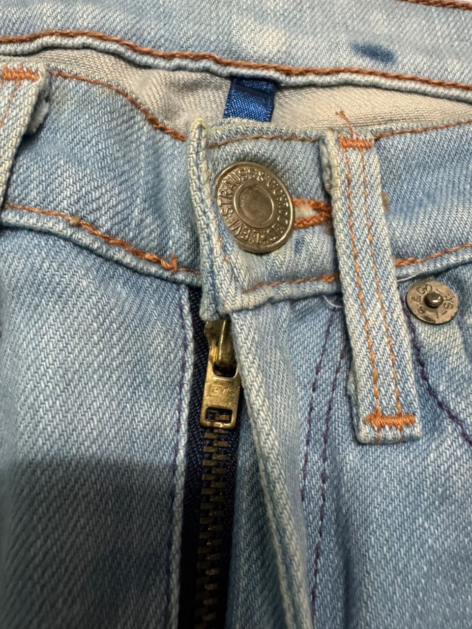 Levi's 💥Insane💥90s Levi’s Engineered Sick Bleach Single R Denim Size US 29 - 9 Thumbnail