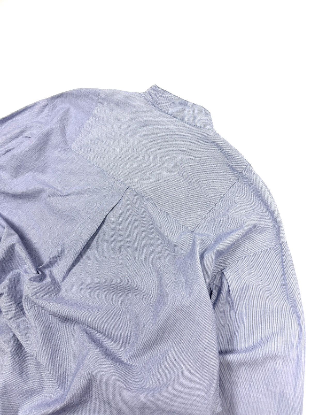 A.P.C. A.P.C. Light Blue Striped Cotton Button Up Shirt Blouse Size M / US 6-8 / IT 42-44 - 12 Thumbnail