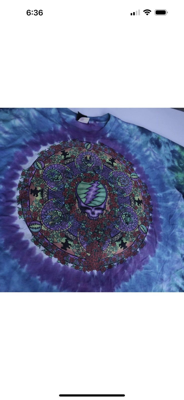Grateful Dead × Liquid Blue × Vintage 2000 Grateful Dead Tie Dye T Shirt Size XL Made in USA Size US XL / EU 56 / 4 - 2 Thumbnail