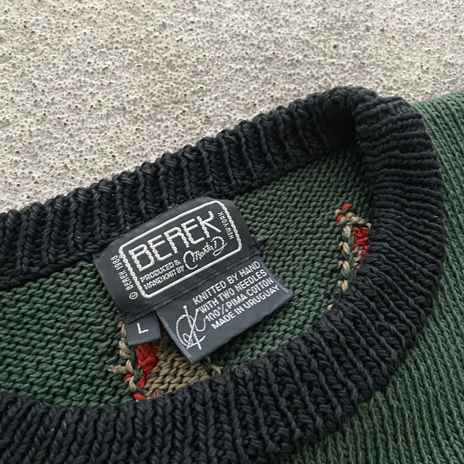 Vintage Vintage BEREK 80s Horse Marta knit sweater Aztec vibe Coogi Size US L / EU 52-54 / 3 - 6 Thumbnail
