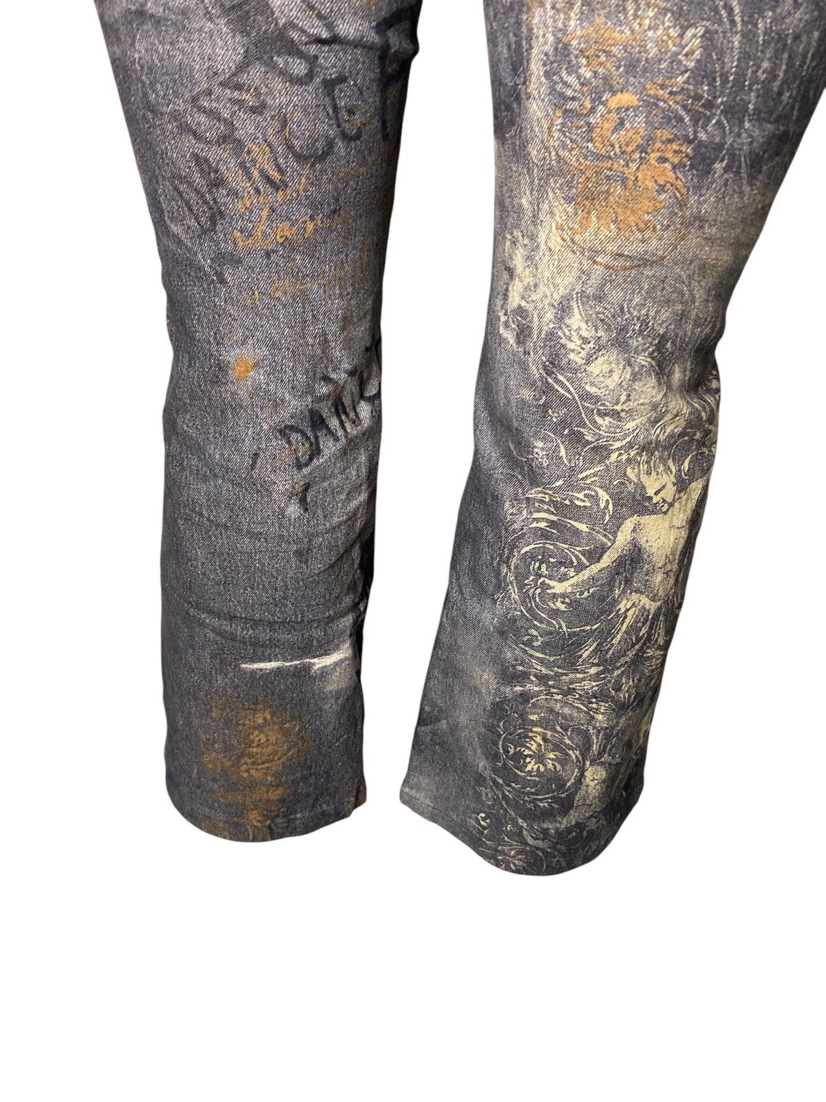 If Six Was Nine 2000's Tornado Mart Flared Tribal Pants Size US 29 - 17 Thumbnail