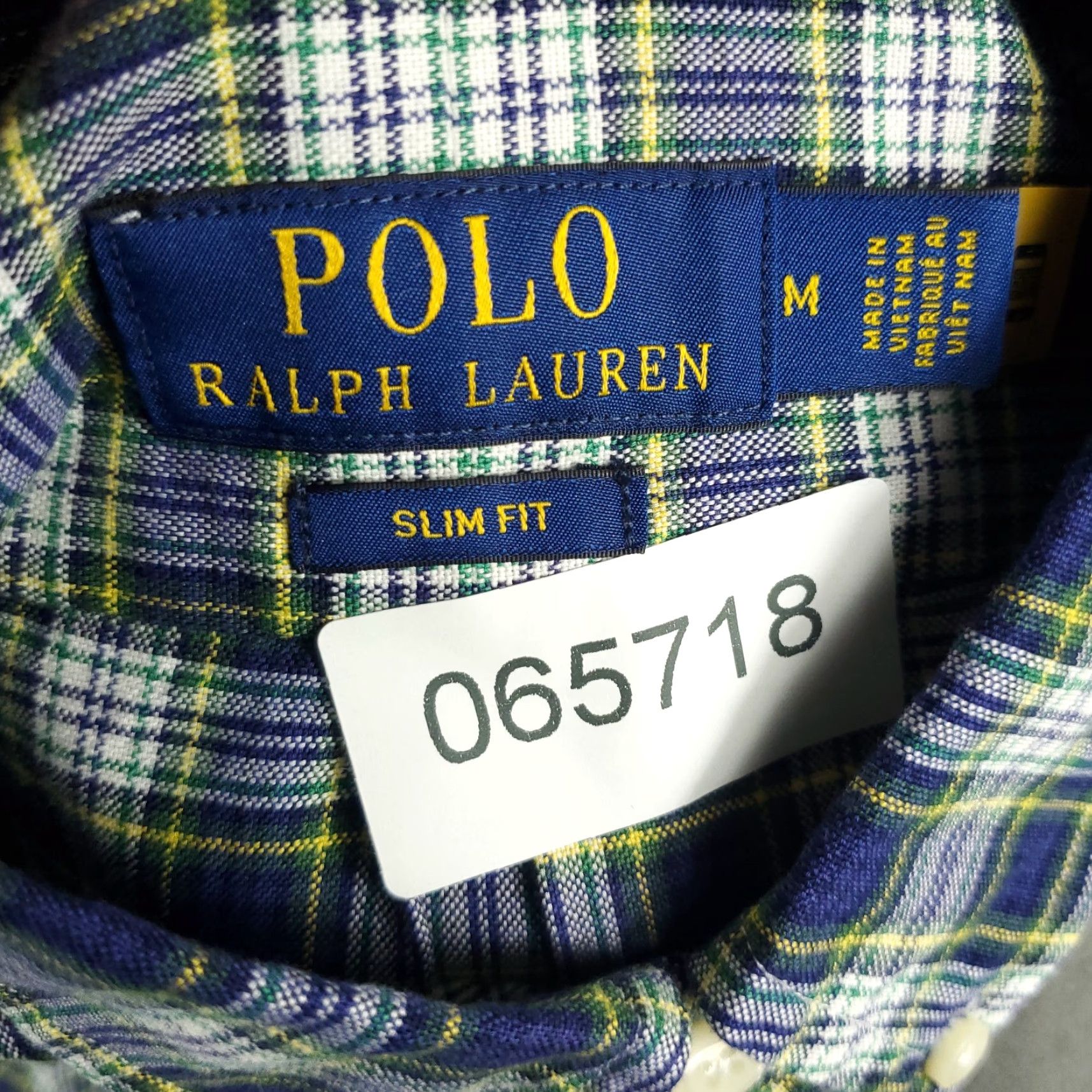 Ralph Lauren Ralph Lauren Shirt Mens Medium Blue Plaid Slim Fit Pony Button Up Long Sleeve Size US M / EU 48-50 / 2 - 8 Thumbnail