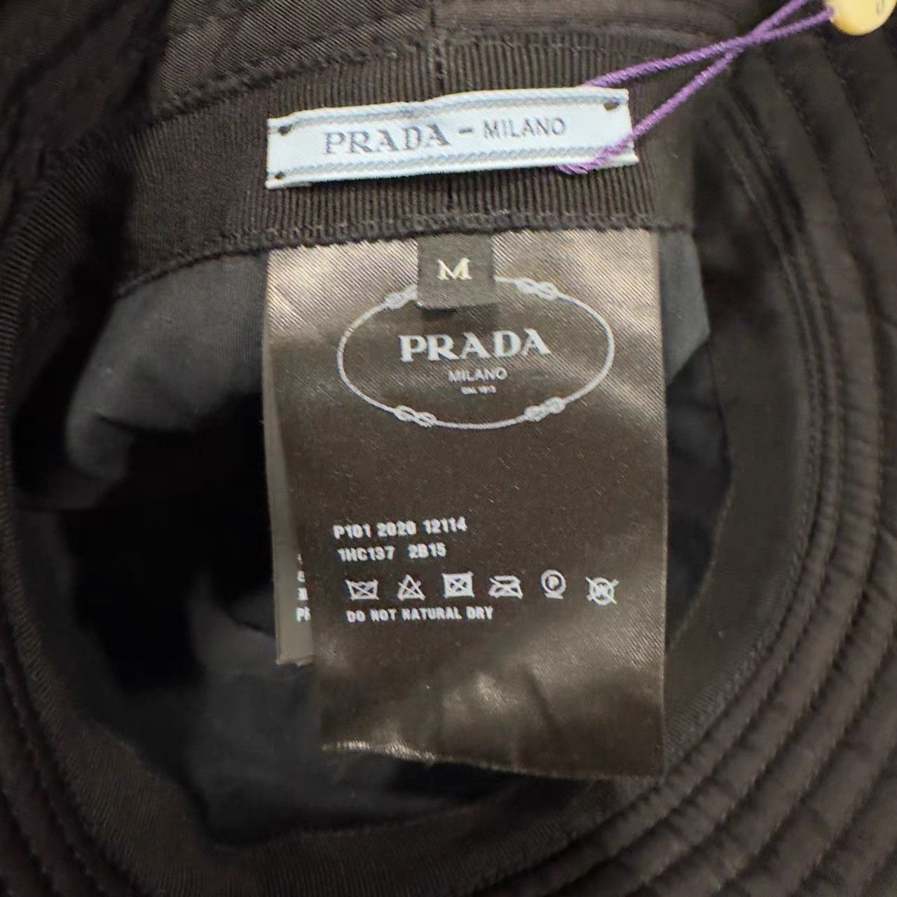 Prada Prada Triangle Logo Bucket Hat K28 Size ONE SIZE - 3 Thumbnail