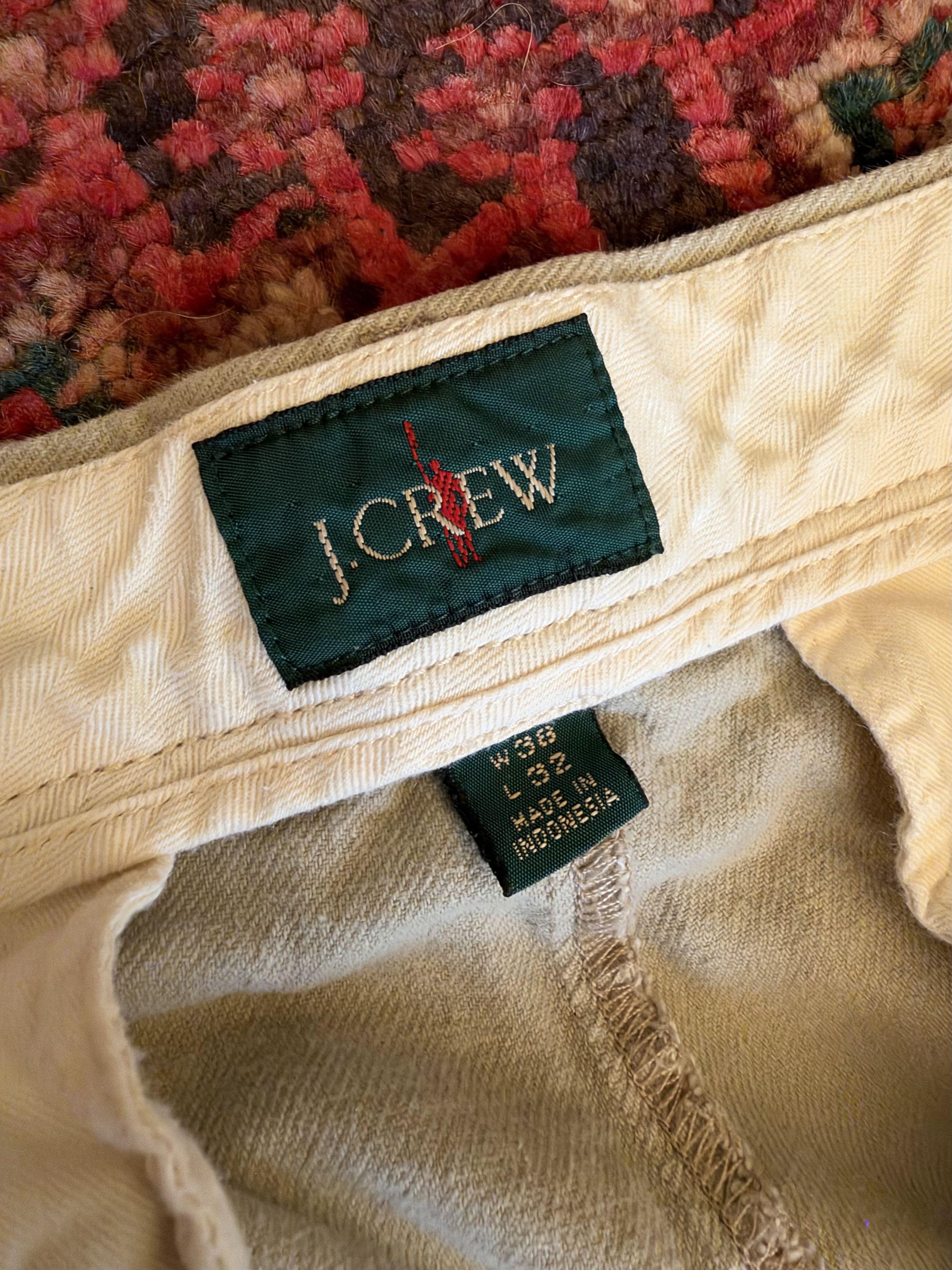 J.Crew J.Crew Straight Fit Cotton-Linen Stretch Chinos in Khaki, 38 Size US 38 / EU 54 - 4 Thumbnail