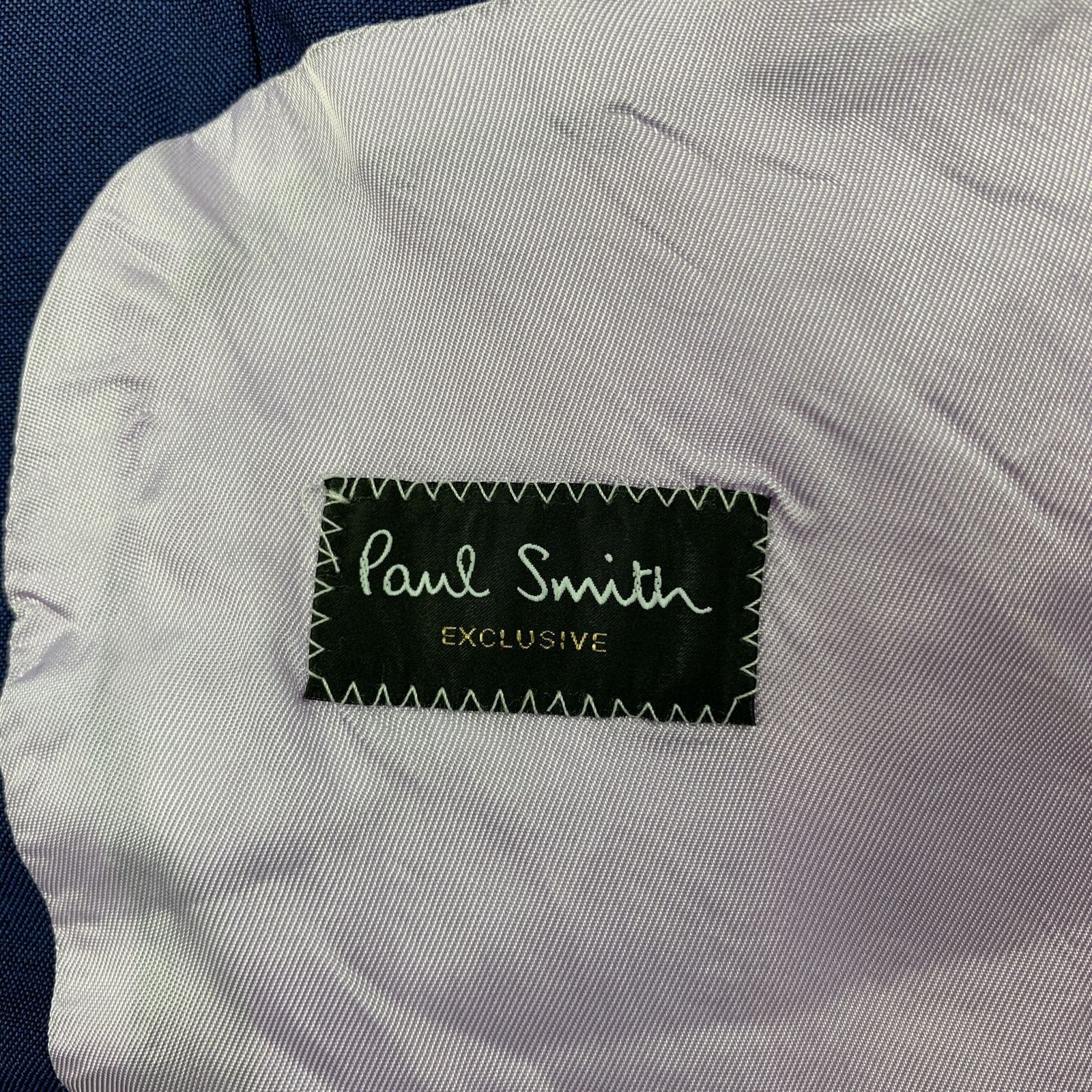 Paul Smith PAUL SMITH Size 42 Blue Wool Mohair Notch Lapel Sport Coat Size 42R - 6 Thumbnail