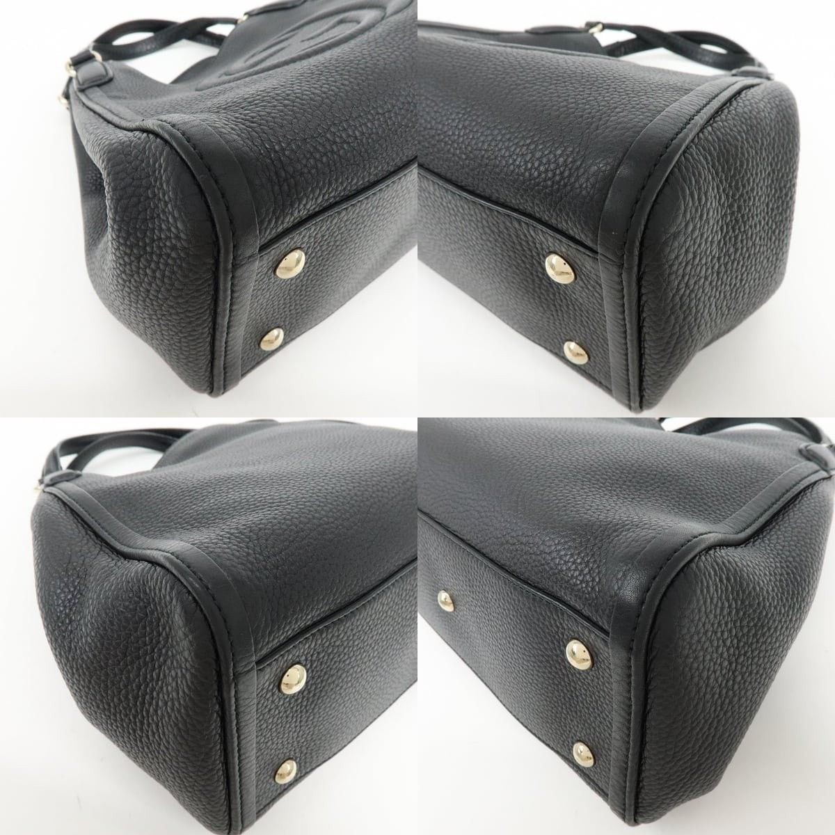 Gucci Gucci Soho Interlocking G Shoulder Bag Calfskin Black Size ONE SIZE - 4 Thumbnail