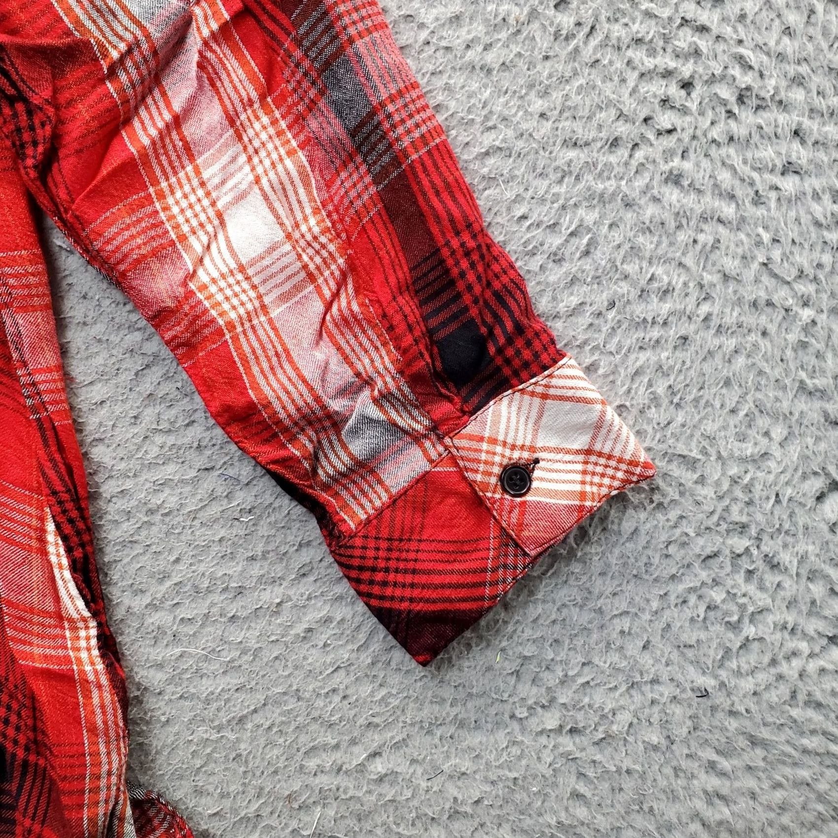 Avenue Avenue Shirt Womens Size 22/24 Multi Plaid Rayon Collared Button Up Long Sleeve Slit Size 3XL / US 20-22 - 7 Thumbnail