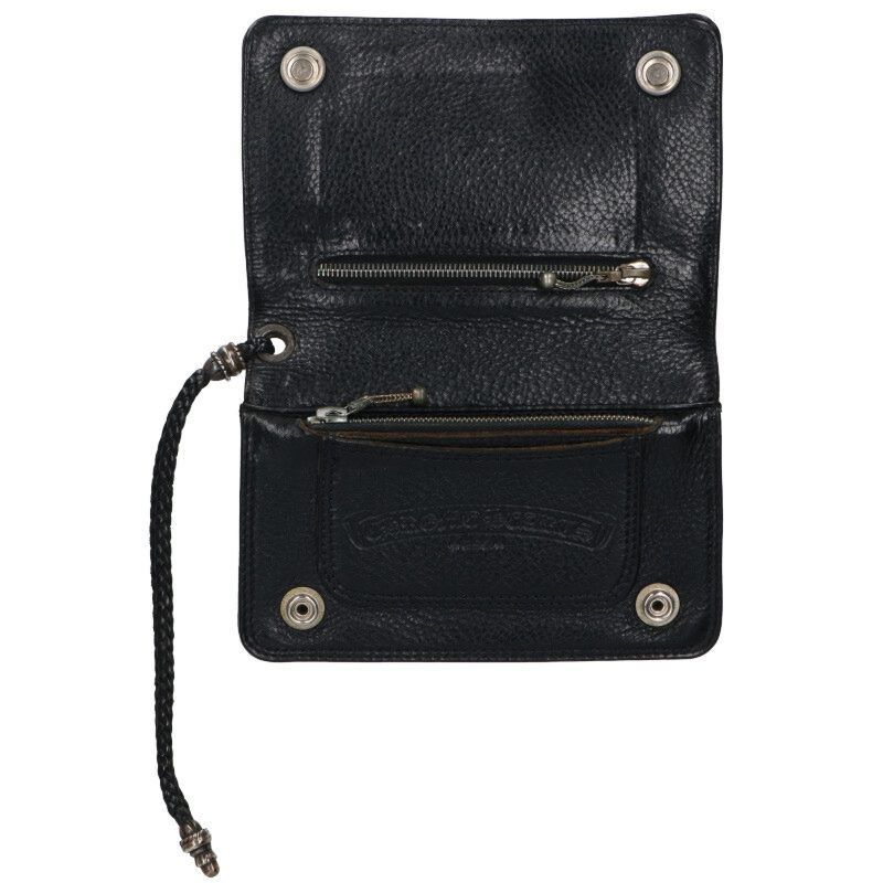 Chrome Hearts Chrome Hearts 2ZIP Strap Leather Wallet | Grailed