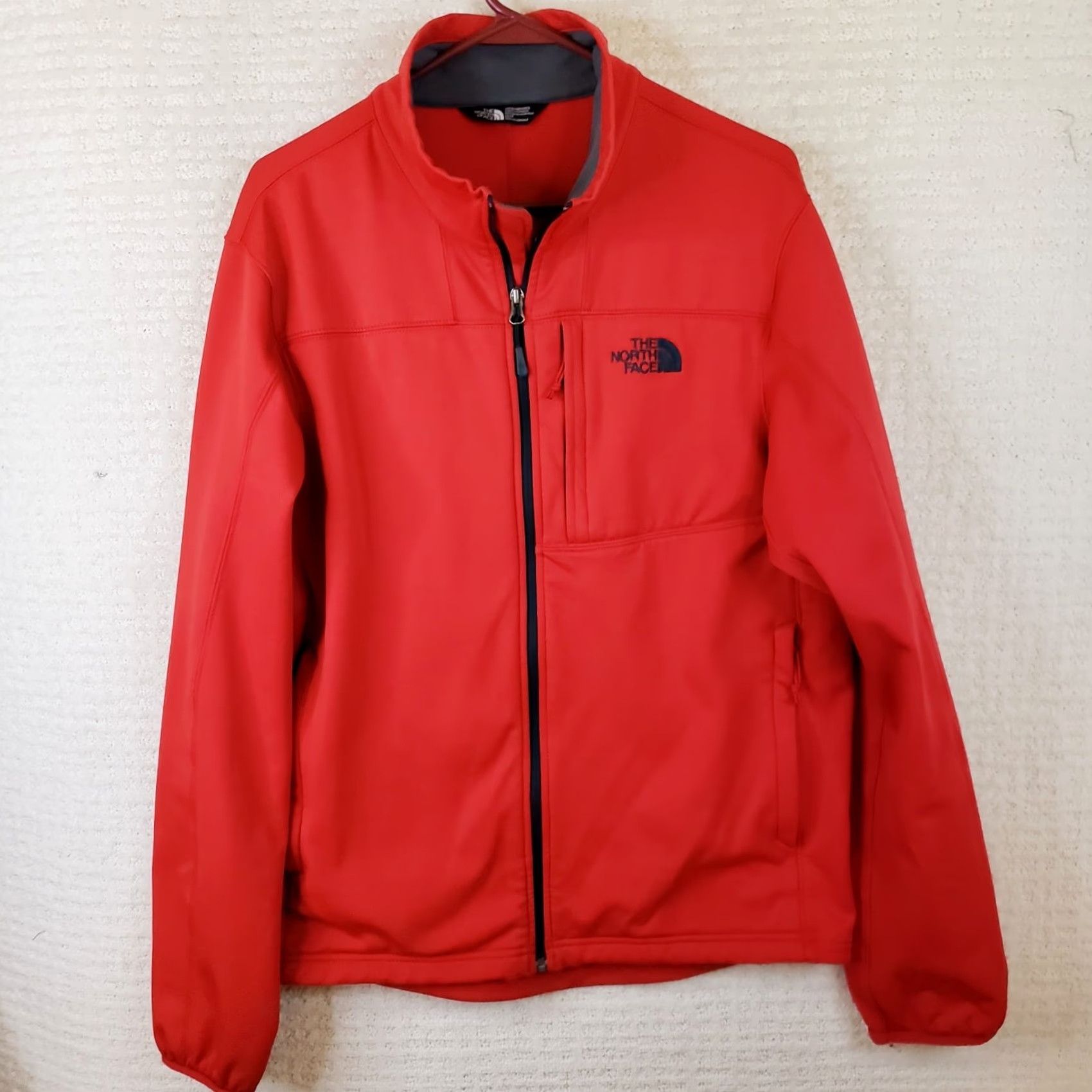The North Face The North Face Mens Medium Soft Shell Jacket Full Zip Red Lined Red Size US M / EU 48-50 / 2 - 2 Thumbnail