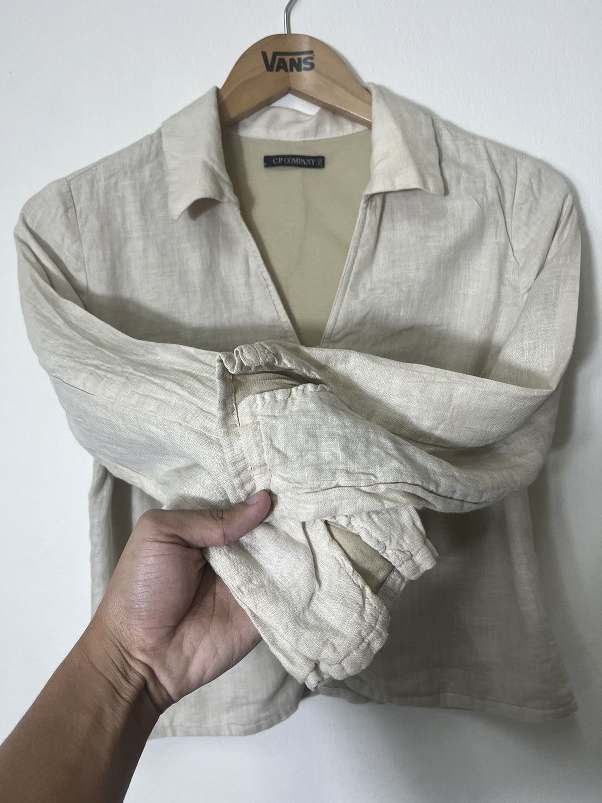 C.P. Company C.P. Company Light Crop Linen Blazer Size S / US 4 / IT 40 - 6 Thumbnail