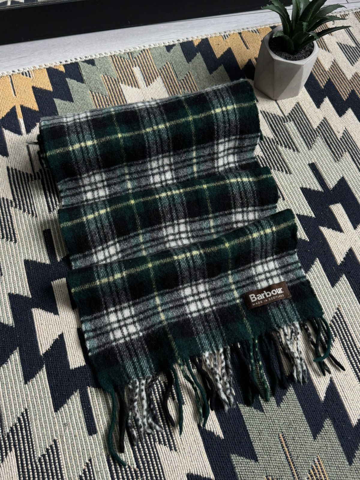 Barbour Vintage Barbour Wool Scarf Size ONE SIZE - 5 Thumbnail