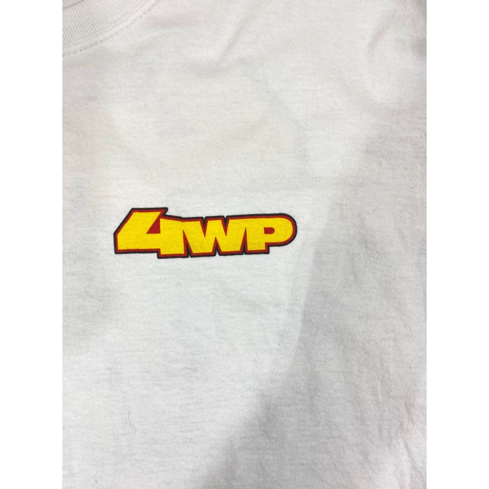 Fruit Of The Loom VINTAGE Fruit of the Loom 4WP Offroading Trucks T-Shirt XL White Mens Crew Neck Short Sleeve Logo 1467 90s Off Road Racing Size US XL / EU 56 / 4 - 4 Thumbnail