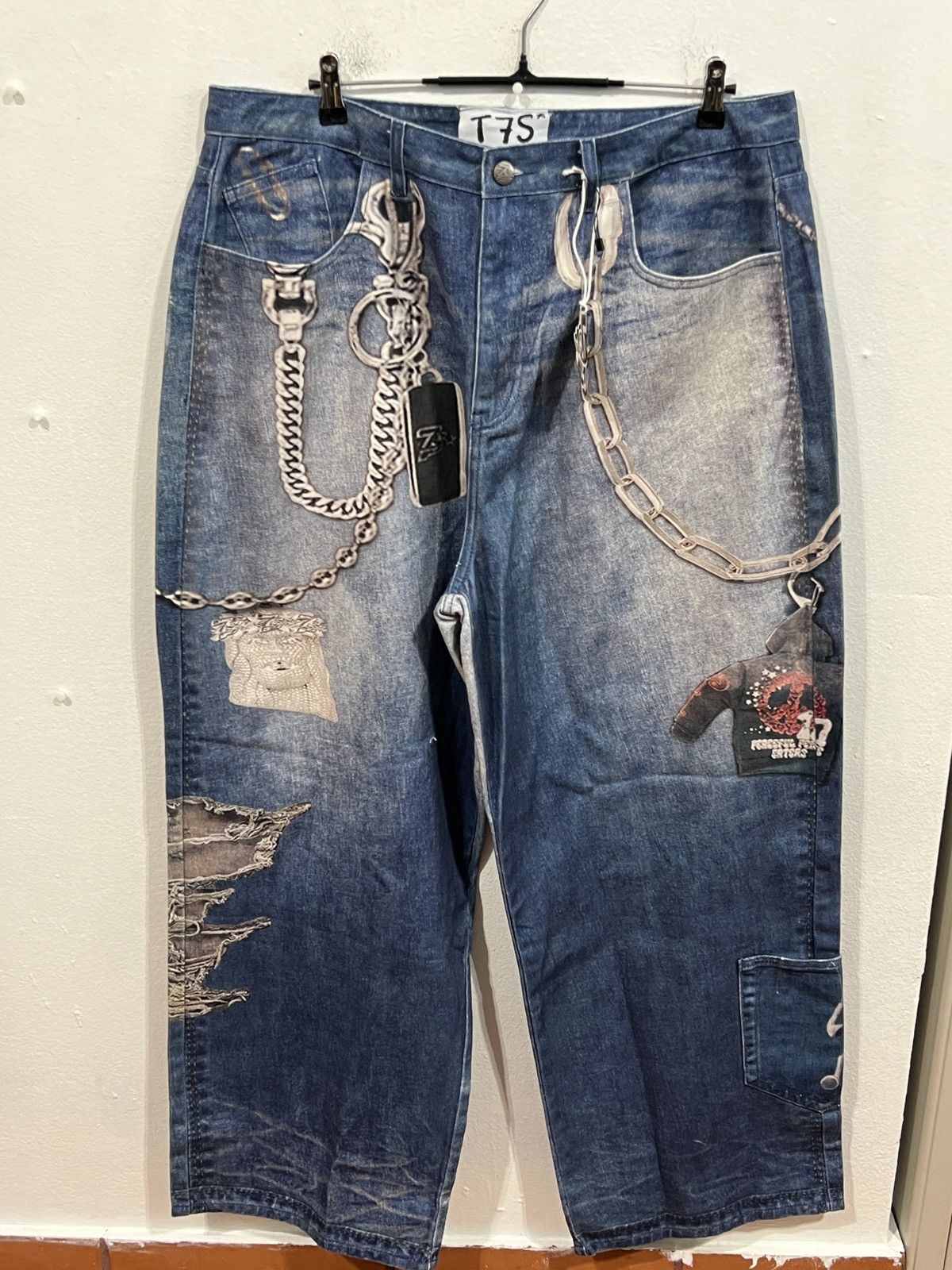 TRIPLE SEVENS Triple Sevens 2D Blue Jeans Size US 36 / EU 52 - 1 Thumbnail