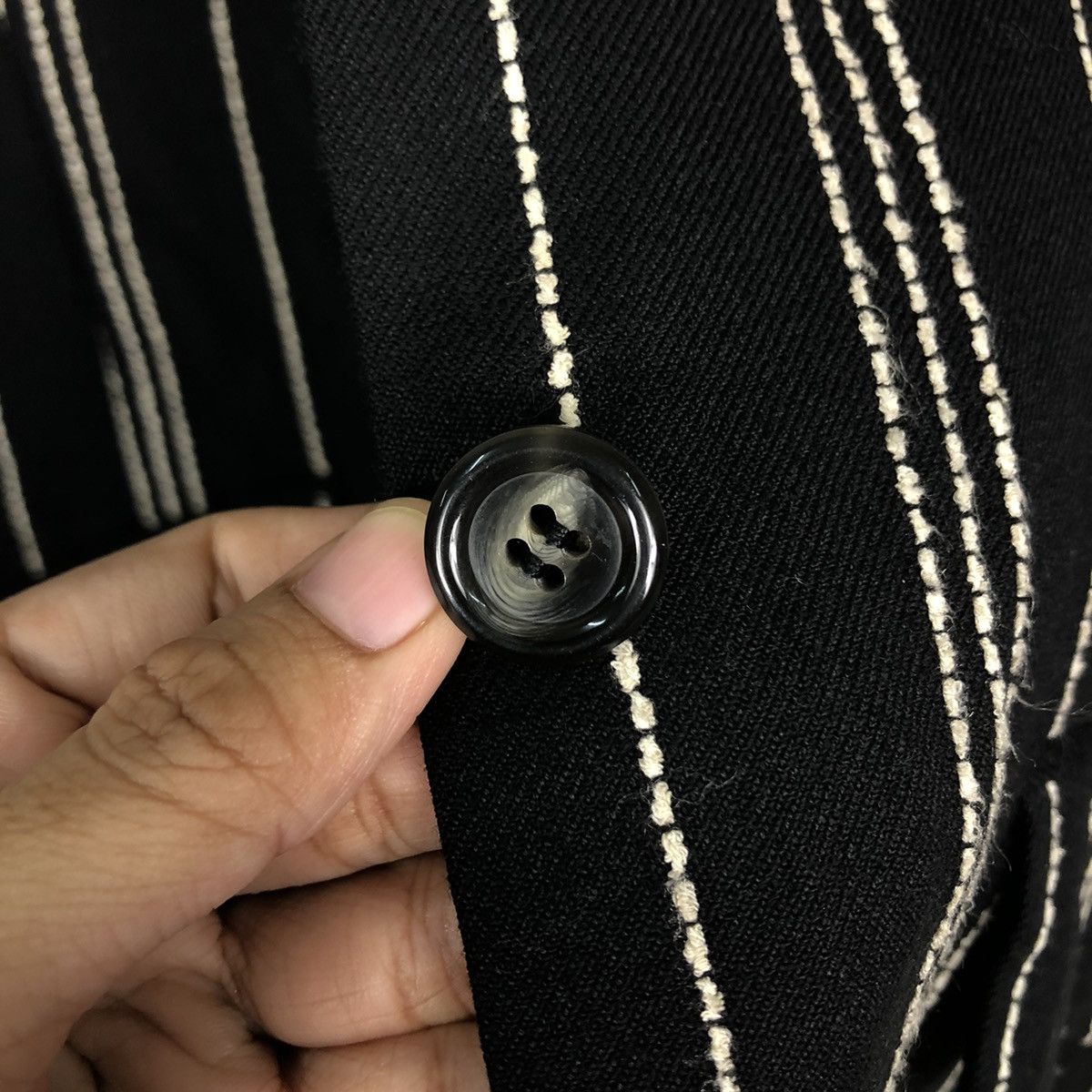 Issey Miyake 🔥Vintage Striped Coats Jacket Zome Issey Miyake Japan Size US M / EU 48-50 / 2 - 16 Thumbnail