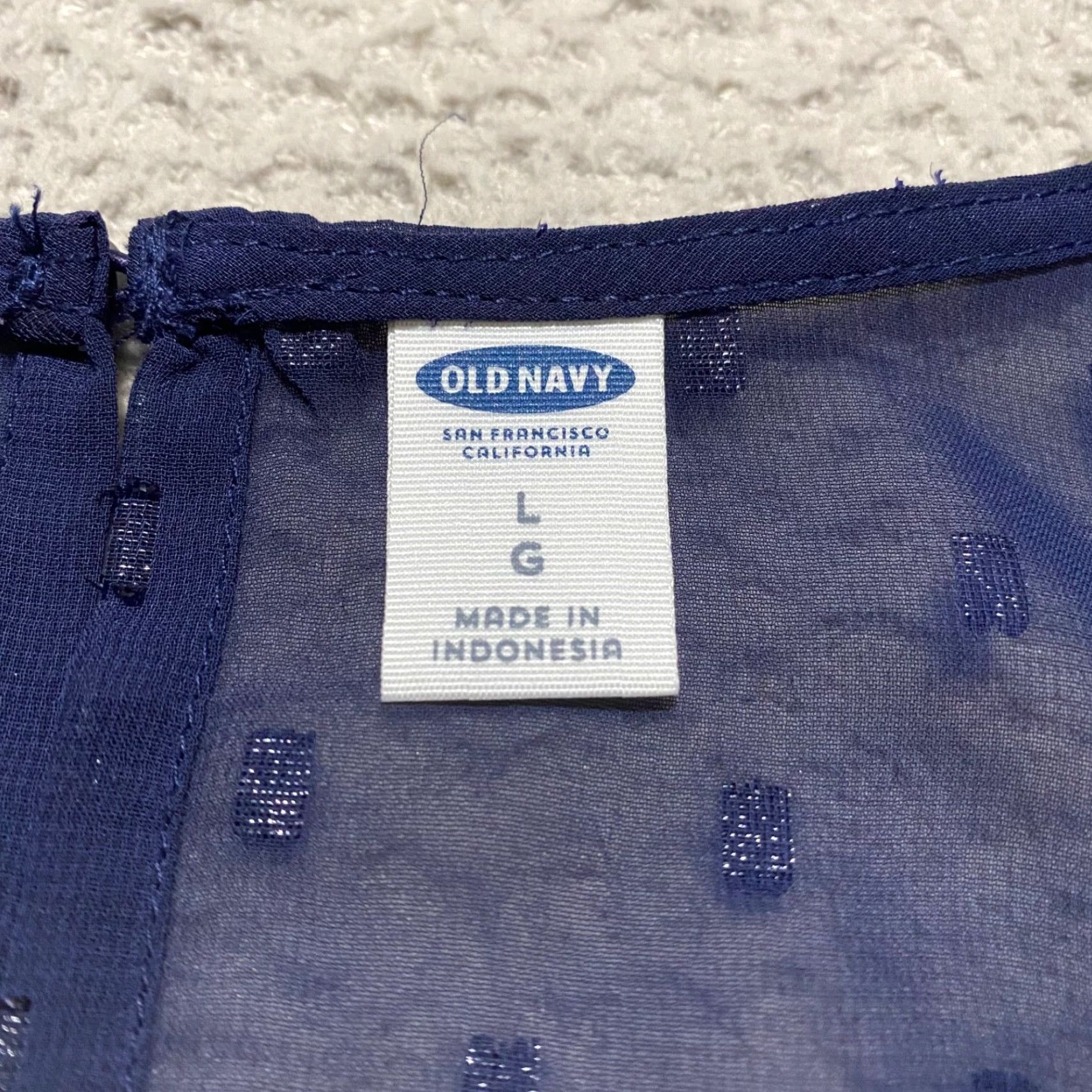 Old Navy Old Navy Dress Womens Short Chiffon Blue Lined Sheer Bohemian 90s Style N/A Size L / US 10 / IT 46 - 5 Thumbnail