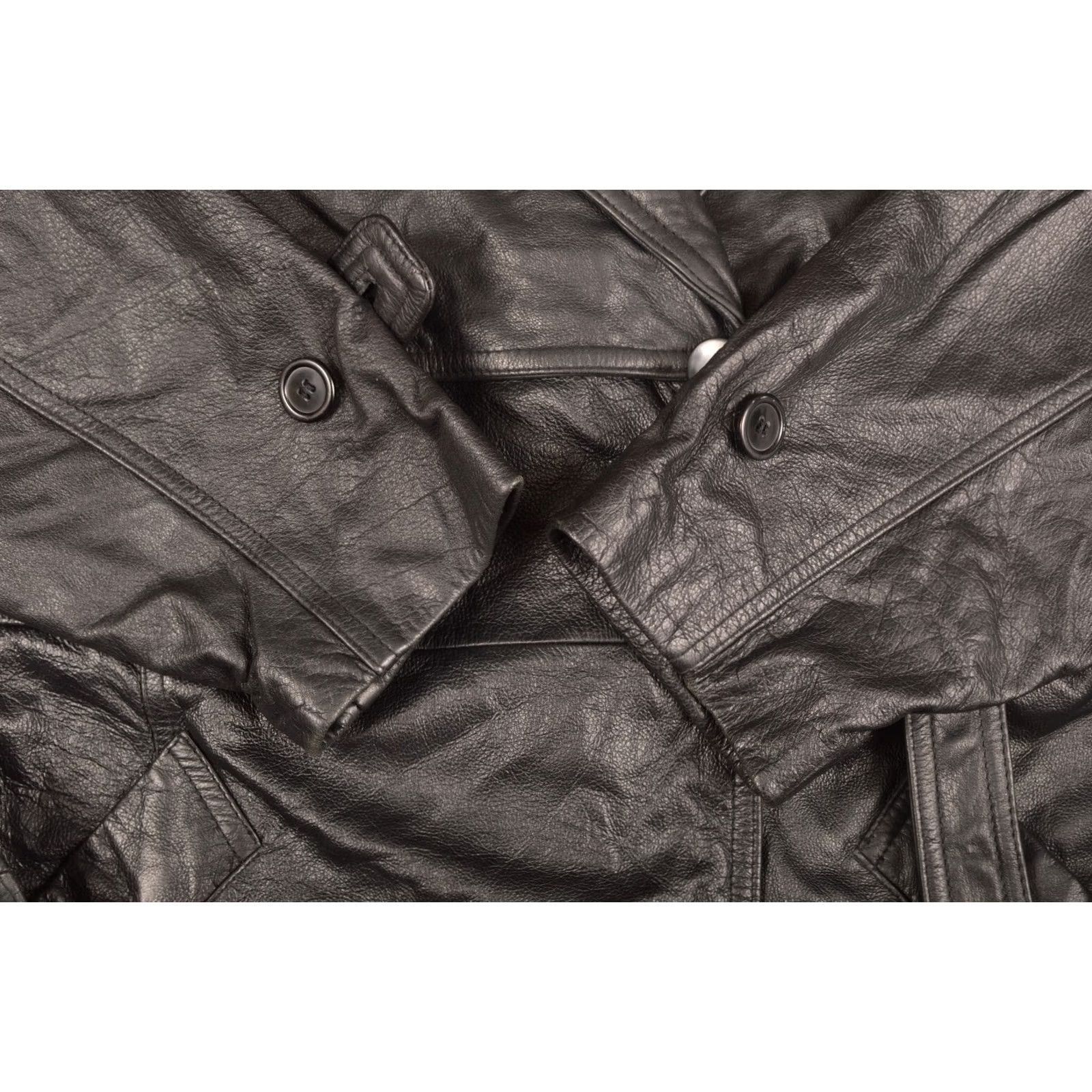 Vintage Charles Klein Vintage Black Leather Coat Mens Coat Size S Black 100% Leather Made in Korea Overcoat Vintage Leather Coat Size US S / EU 44-46 / 1 - 3 Thumbnail
