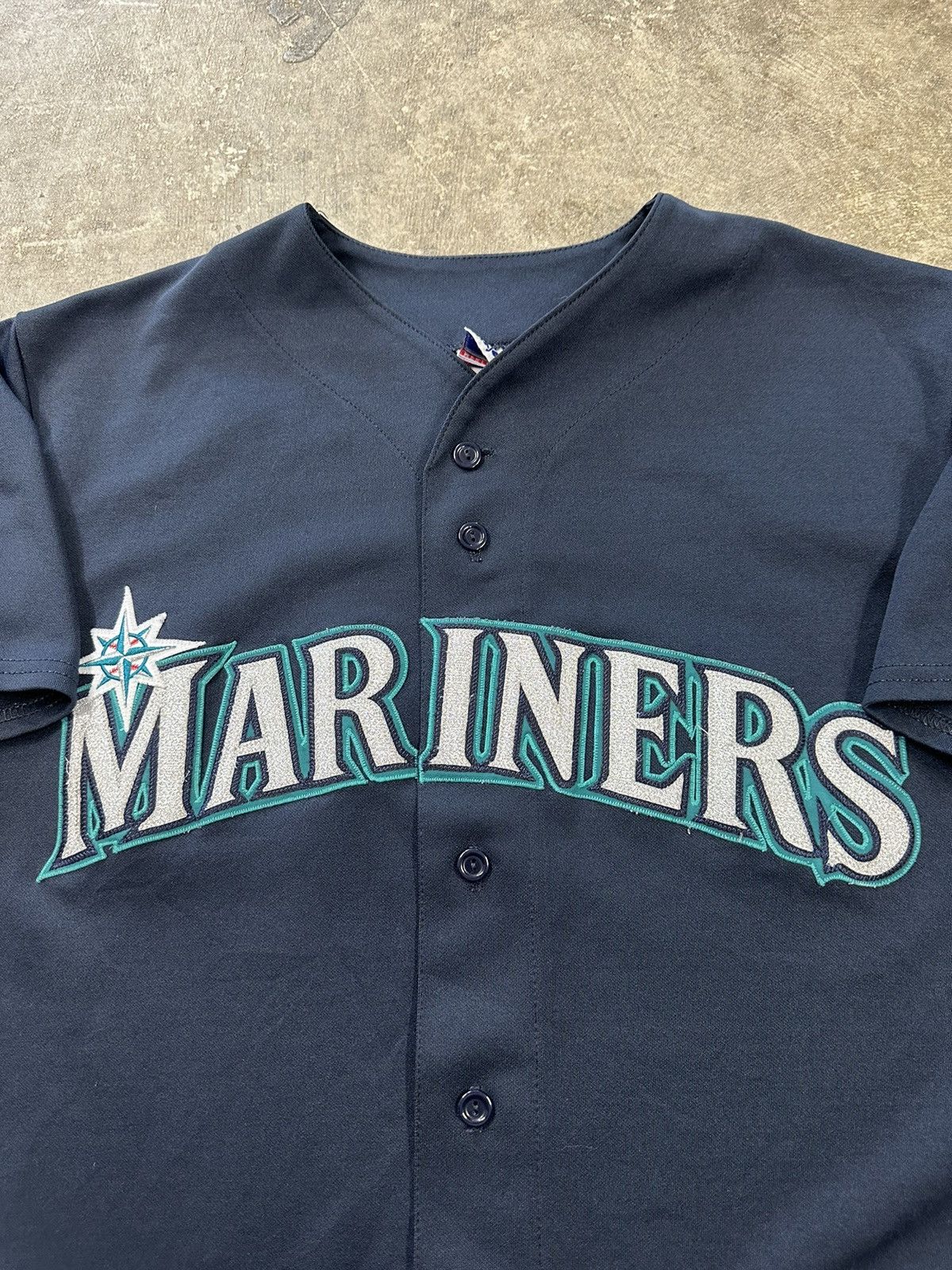 Majestic Crazy Y2K 00s Majestic Seattle Mariners MLB Baseball Jersey Size US XL / EU 56 / 4 - 4 Thumbnail
