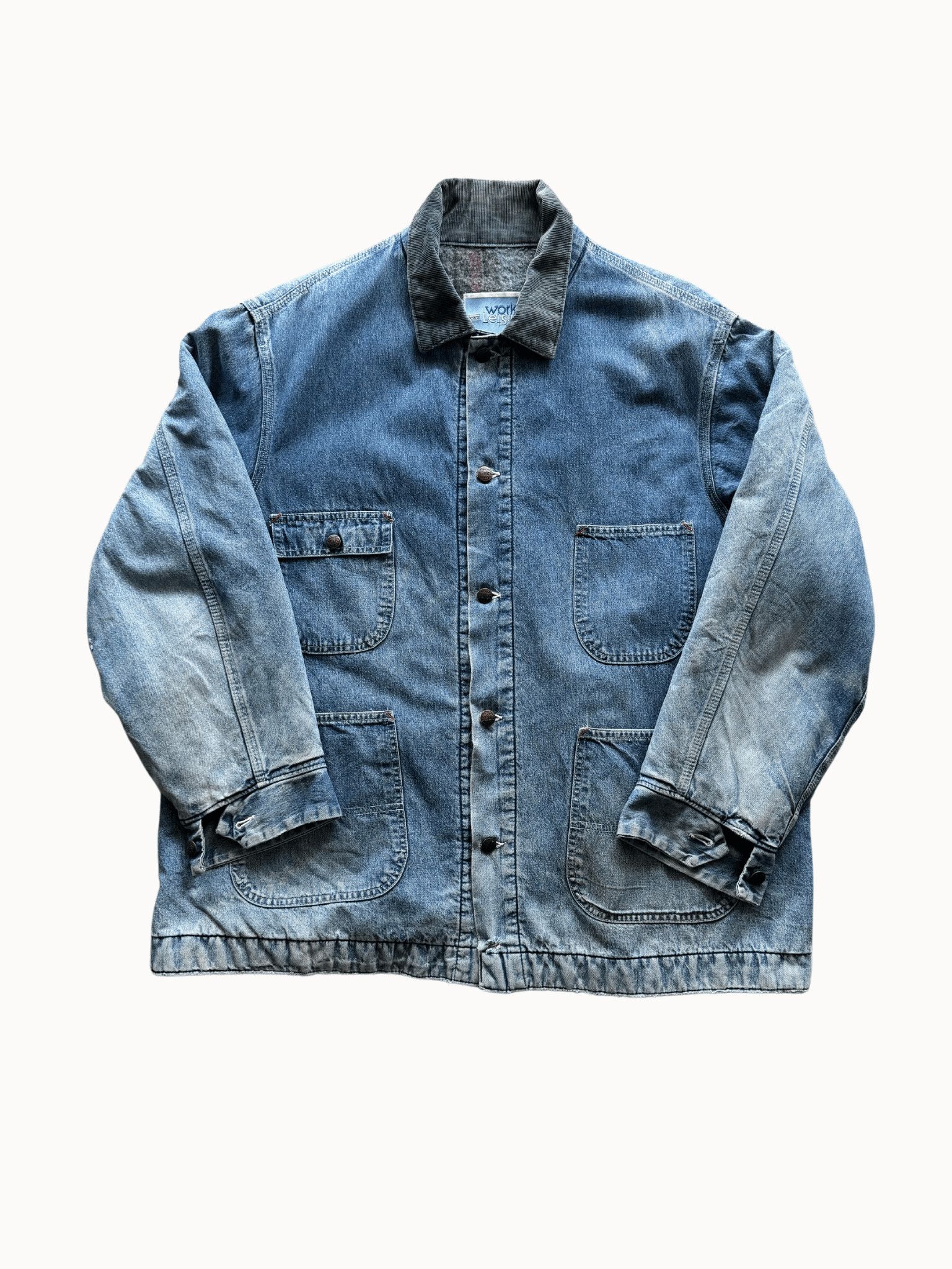 Sears × Vintage Vtg Sears Chore Denim Jacket (XL) Size US XL / EU 56 / 4 - 1 Thumbnail