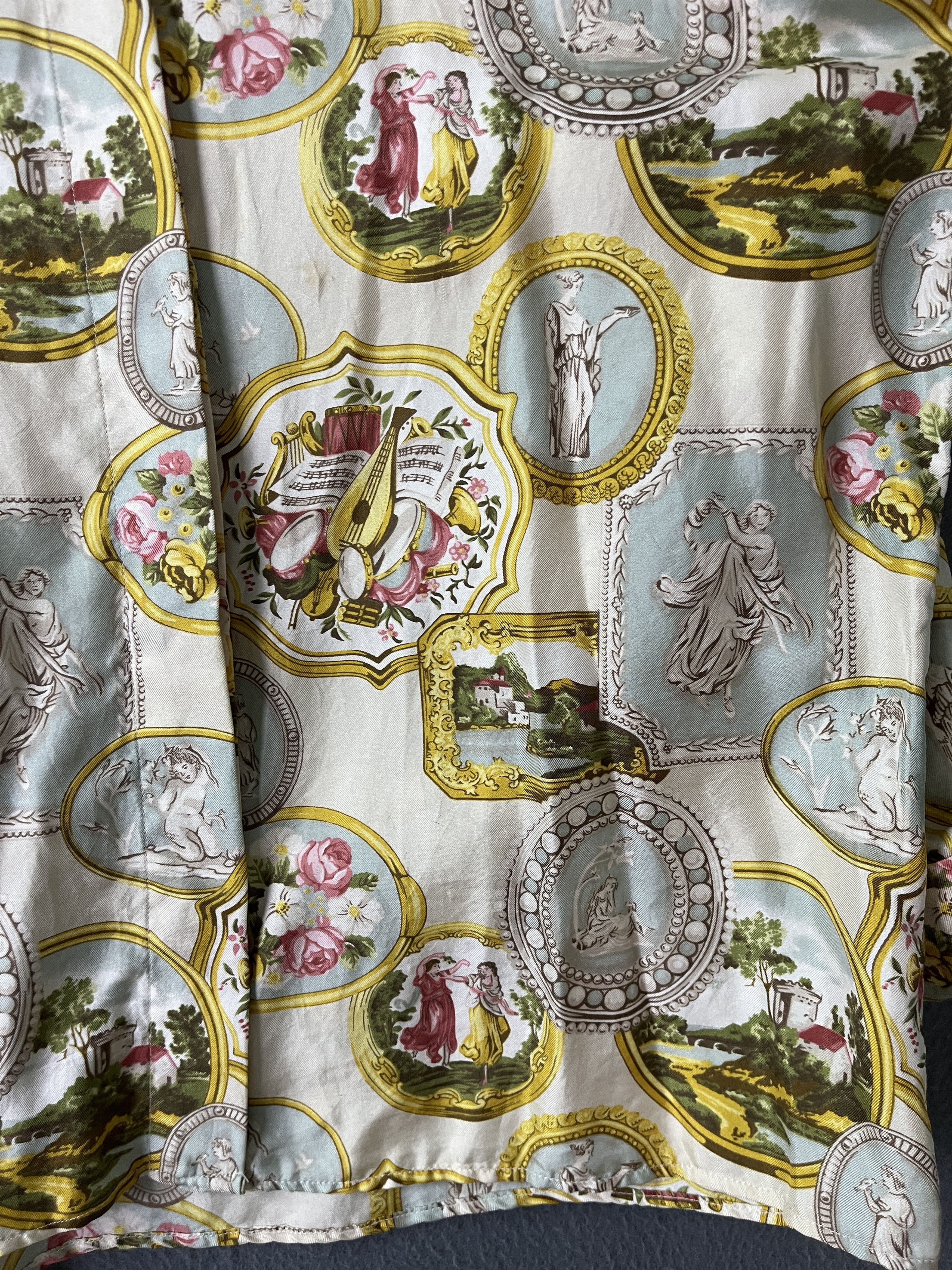 Vintage Roberto Capucci Made in Italy Silk AOP Shirt Size US L / EU 52-54 / 3 - 6 Thumbnail
