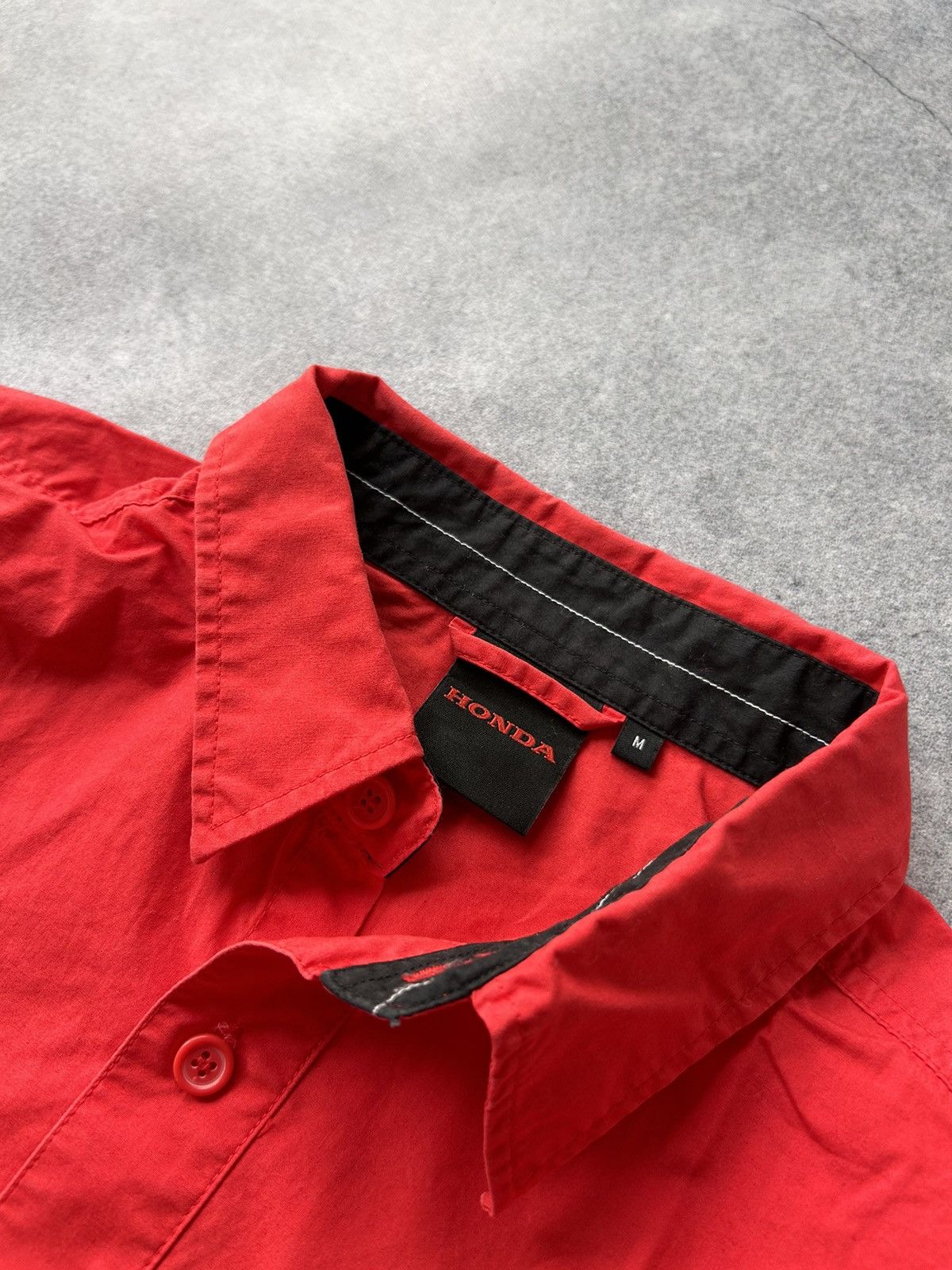 Honda × Vintage Vintage Honda Racing big logo button shirts Size US M / EU 48-50 / 2 - 4 Thumbnail