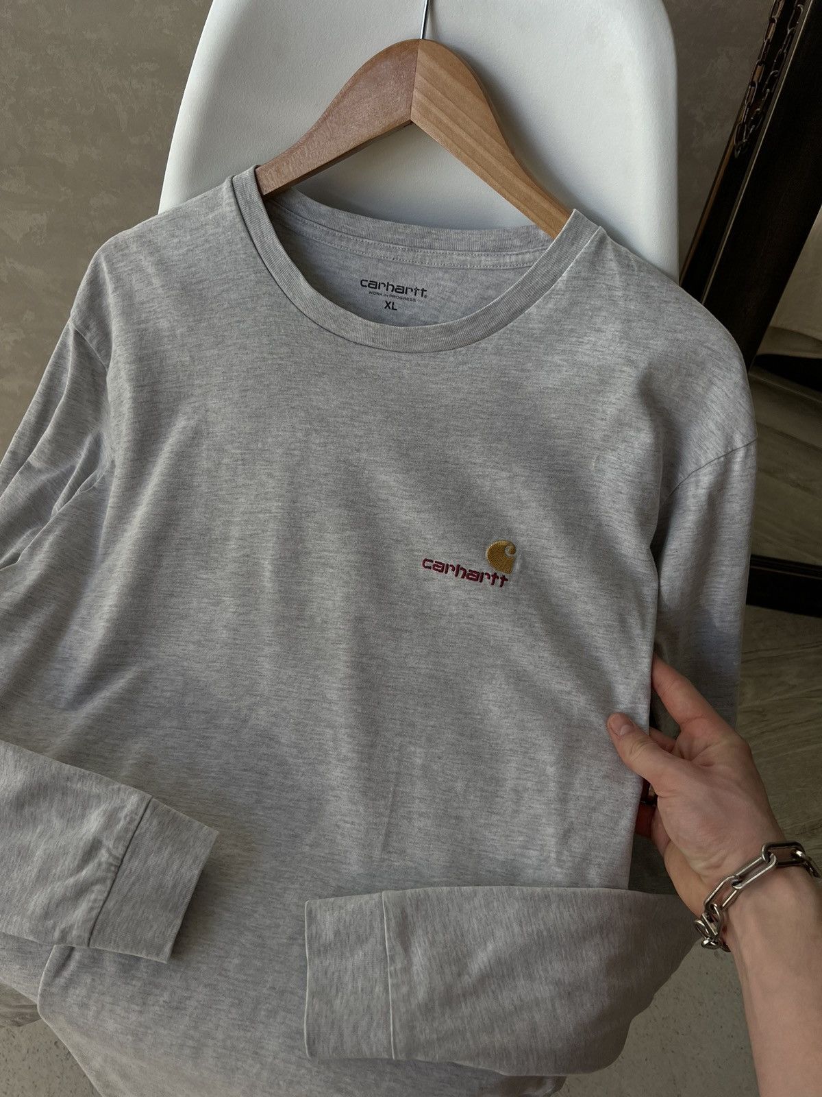 Carhartt × Carhartt Wip Carhartt Script Logo Longsleeve Size US XL / EU 56 / 4 - 4 Thumbnail