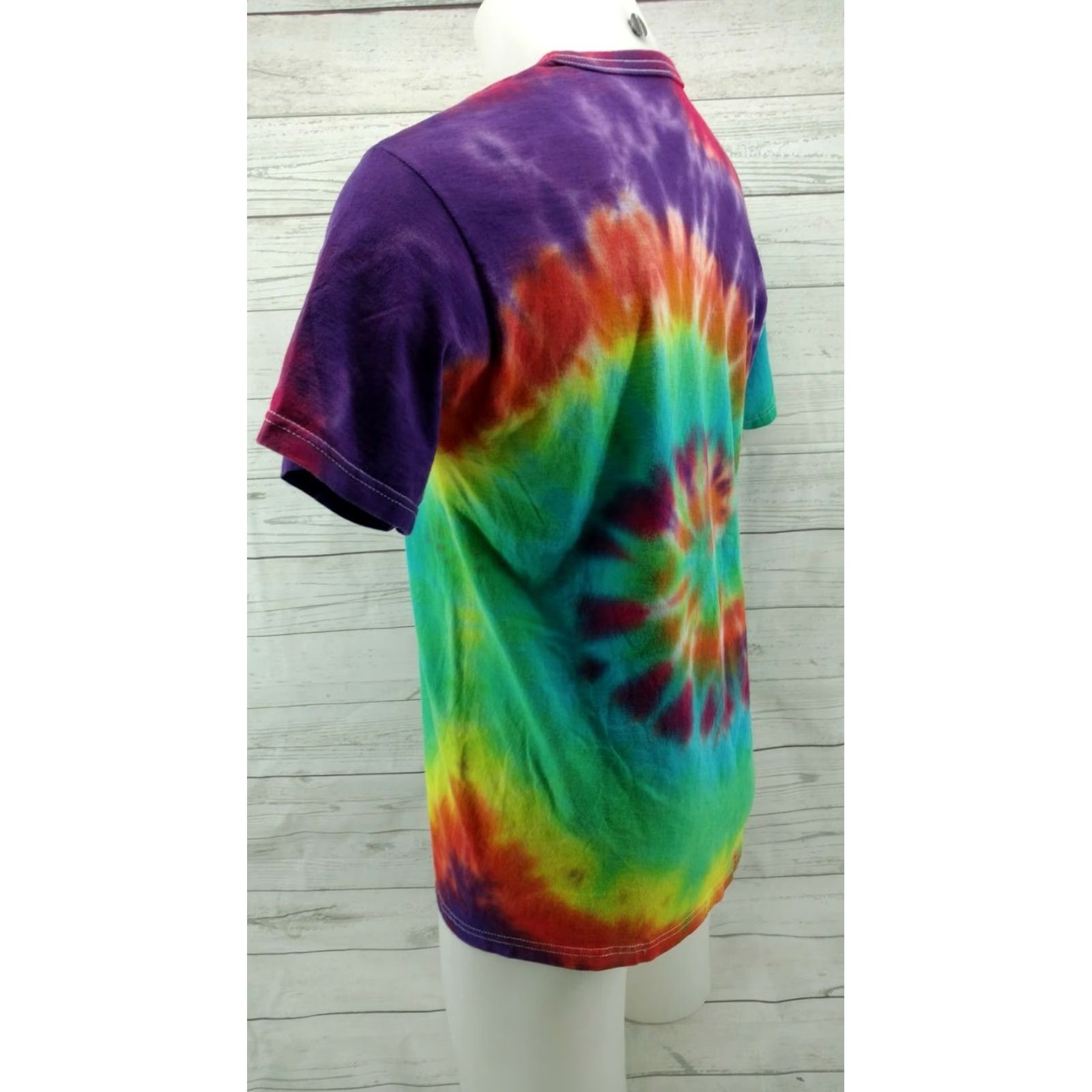 Fruit Of The Loom Fruit Of The Loom Colorful Tie Die T Shirt Hippie Cotton Unisex Sz Medium M Multicolor Tie Dye Casual Shirts Womens/Mens Size M / US 6-8 / IT 42-44 - 6 Thumbnail