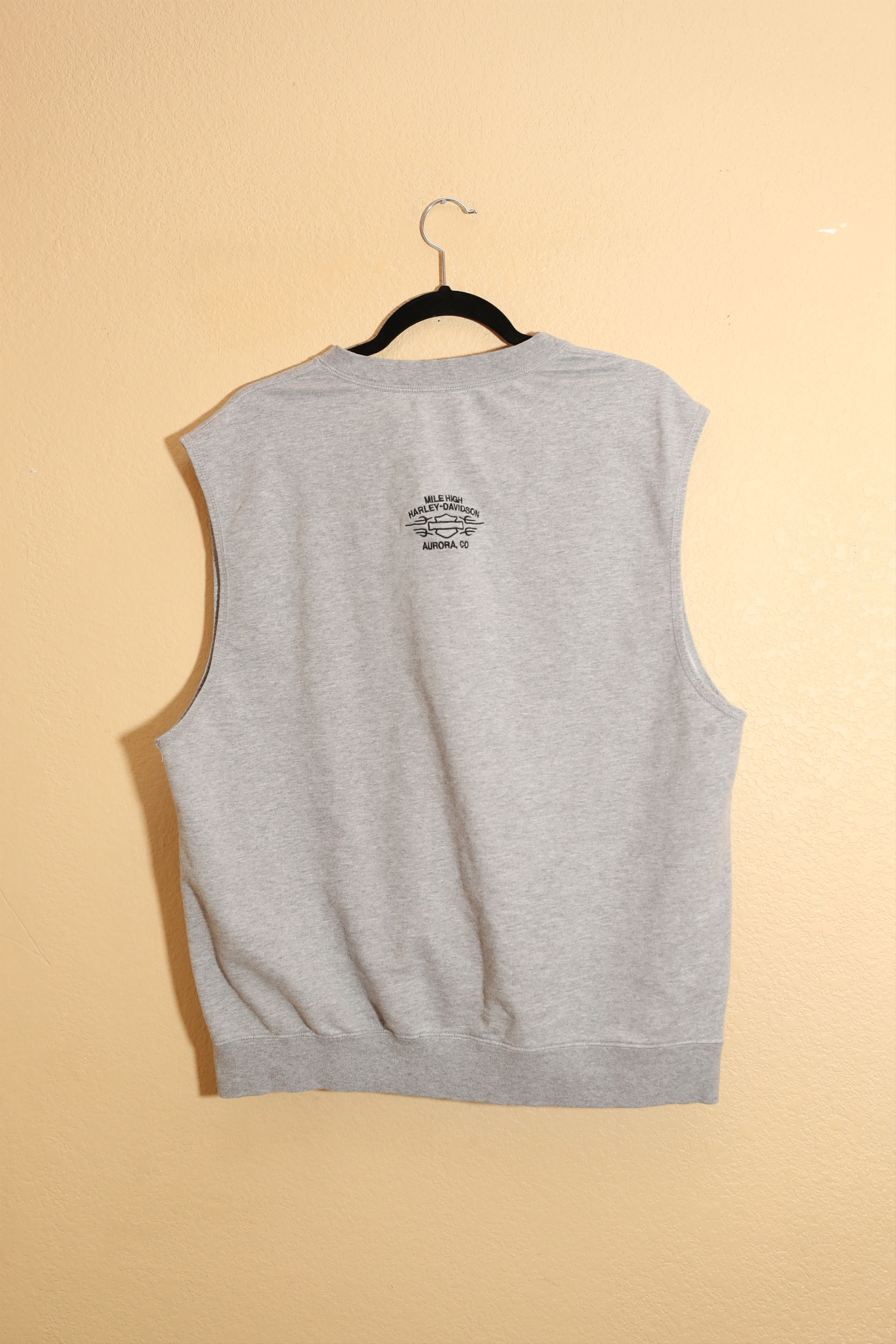 Harley Davidson Mile High Harley Davidson Aurora CO Cut Off Tee (L) Size US L / EU 52-54 / 3 - 2 Thumbnail