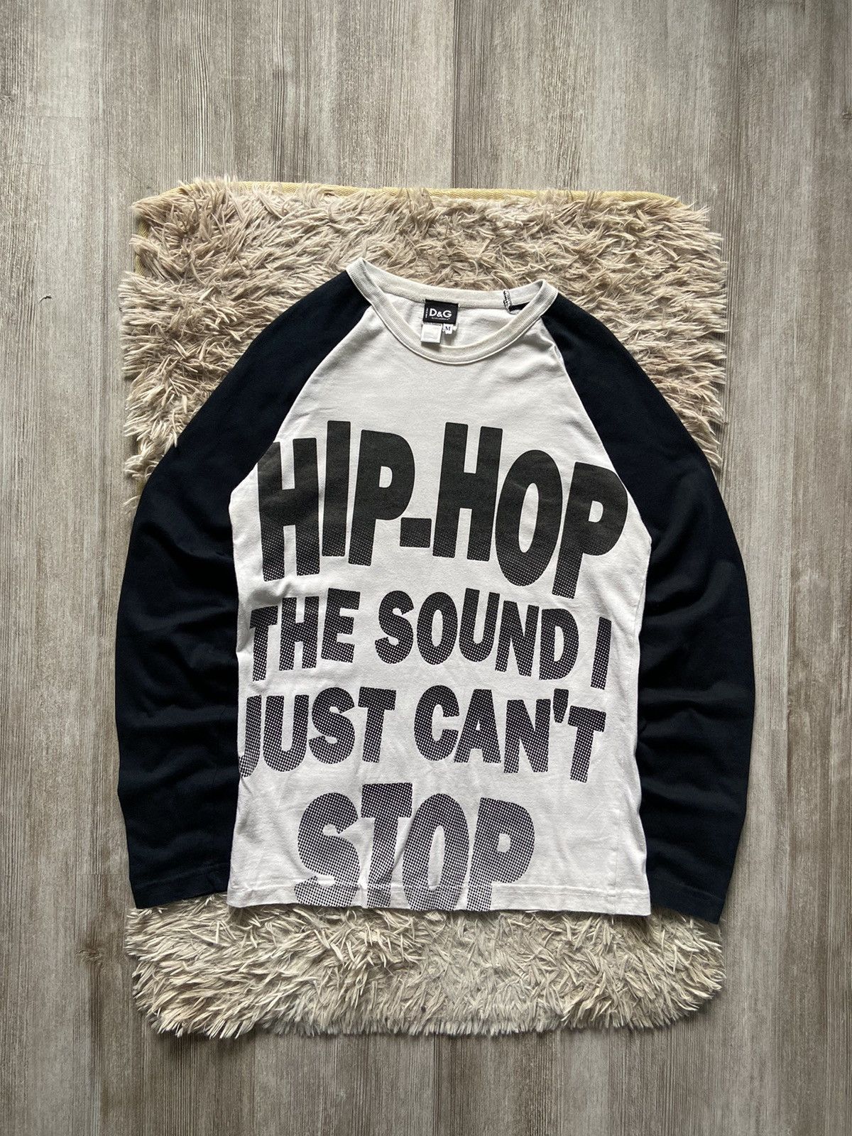 Dolce & Gabbana D&G Long Sleeve T-shirt Humor Hip Hop