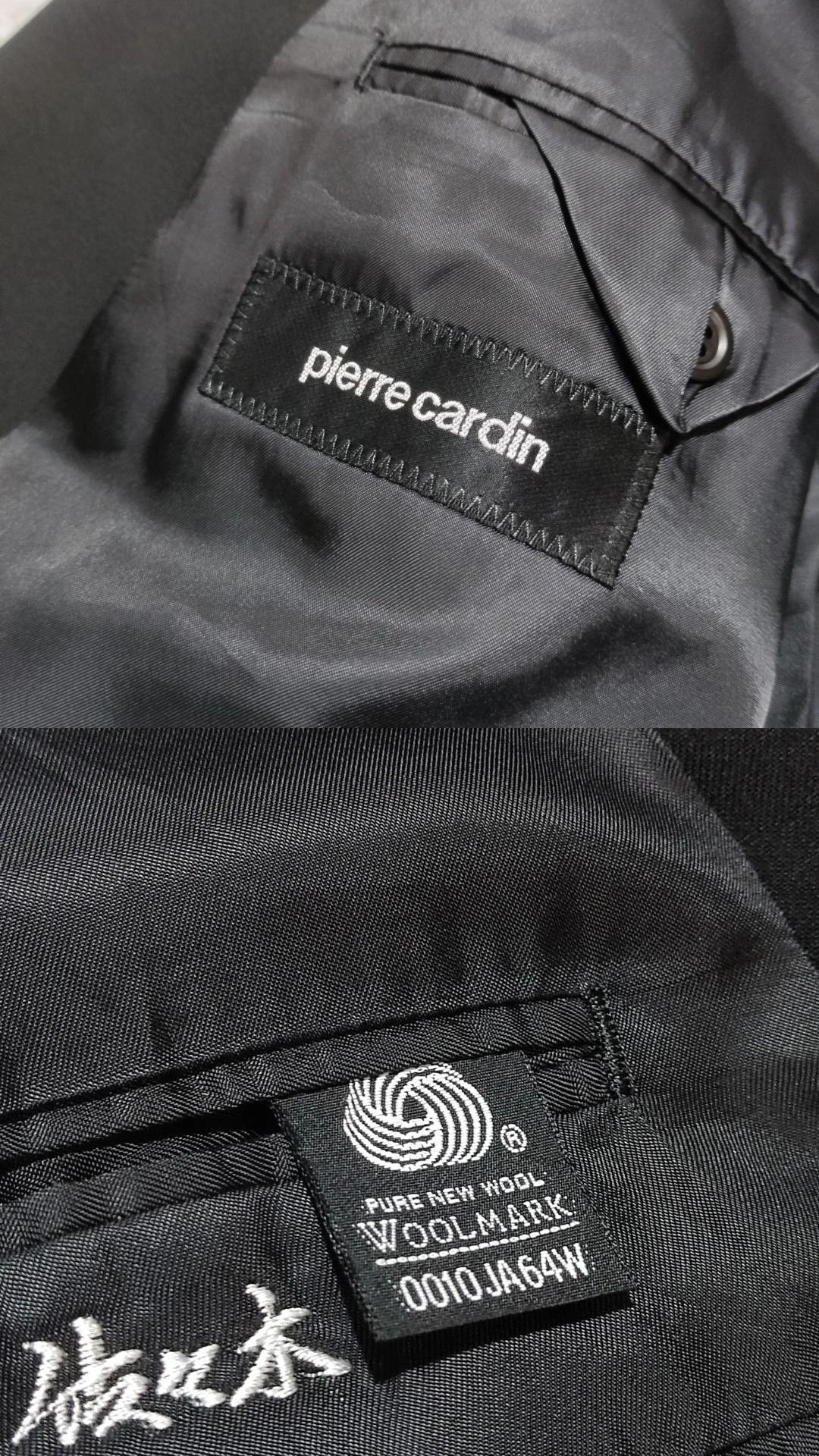 Pierre Cardin Vintage Pierre Cardin JDM Double Breasted Wool Blazer Black Size 44S - 11 Thumbnail