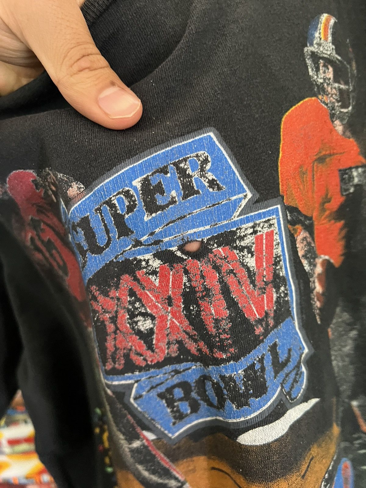 Salem Sportswear 1990 NFL Super Bowl XXIV 49ers vs Broncos New Orleans Tee Size US L / EU 52-54 / 3 - 5 Thumbnail