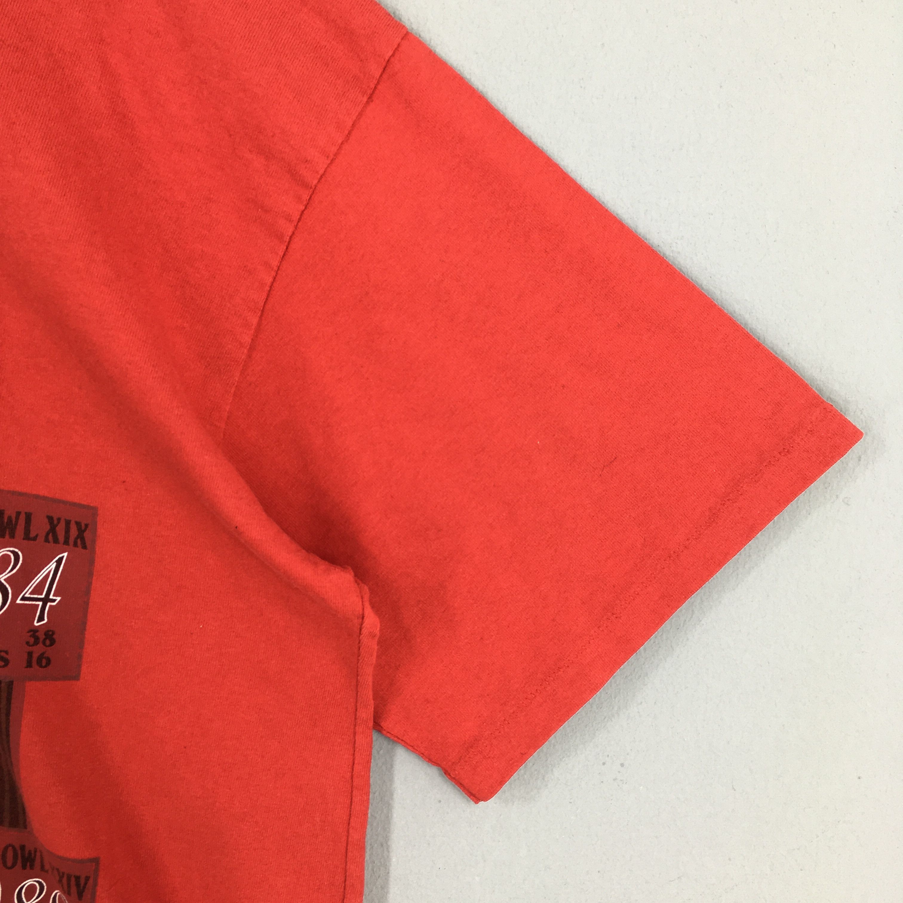 NFL × Vintage Vintage San Francisco 49ers NFL Red Tshirt XLarge Size US XL / EU 56 / 4 - 4 Thumbnail