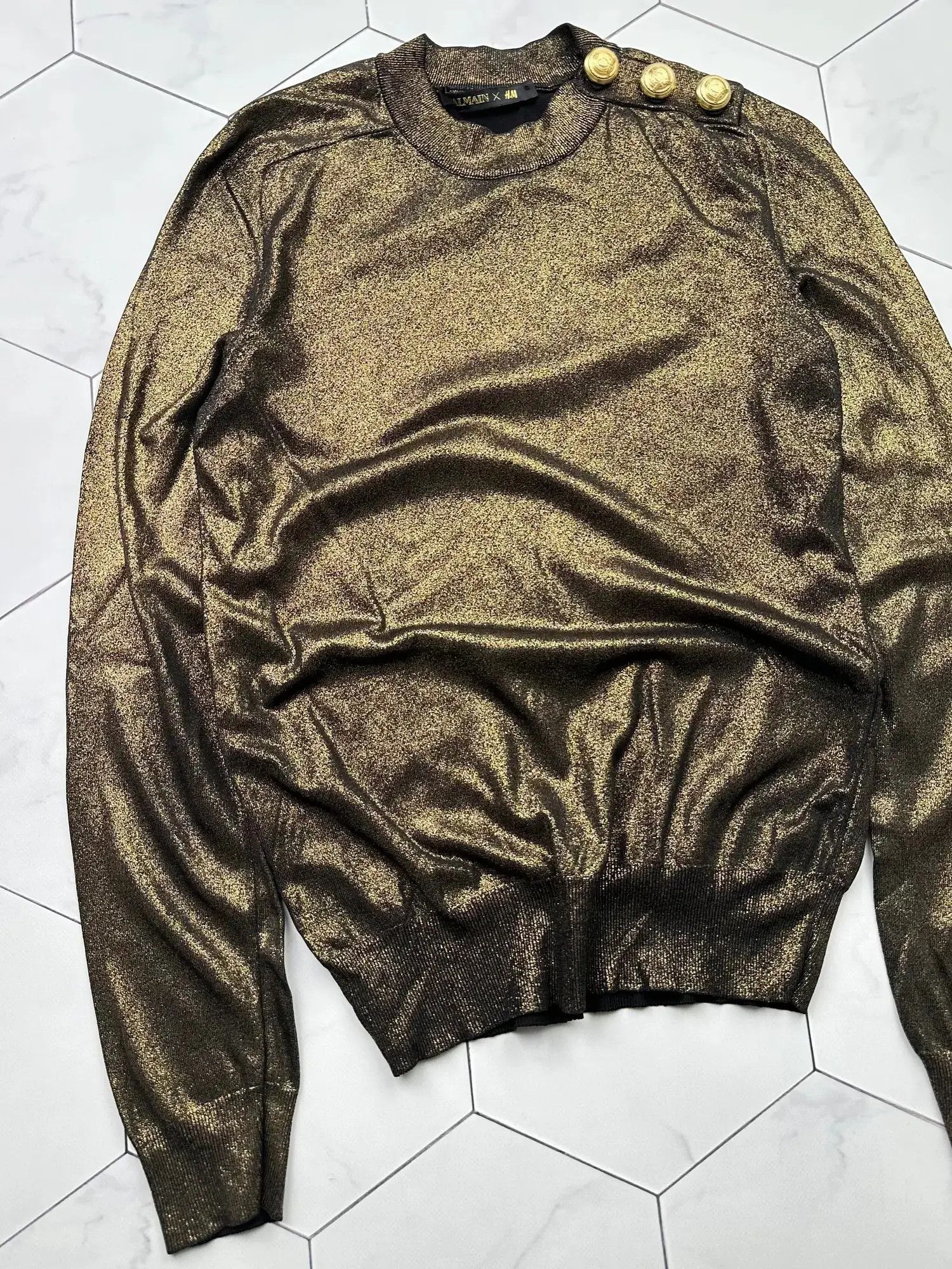 Balmain Balmain X H&M Sweater (B85) Size M / US 6-8 / IT 42-44 - 2 Thumbnail
