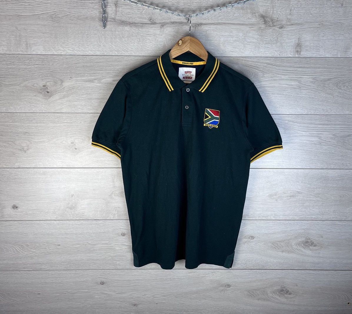 Other Men’s vintage rugby polo South Africa 🇿🇦 size L Size US L / EU 52-54 / 3 - 1 Thumbnail