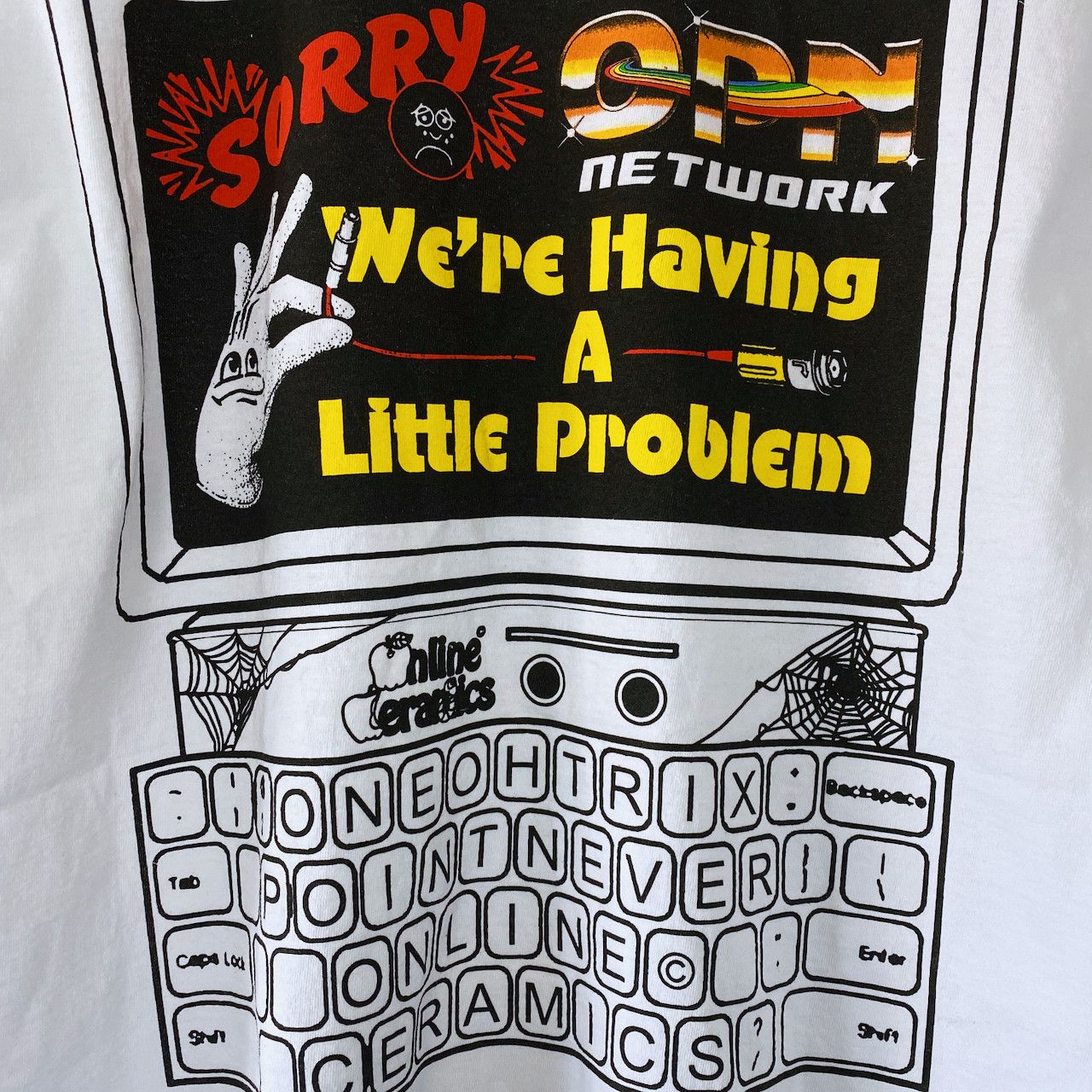 Online Ceramics X ONEOHTRIX POINT NEVER SORRY WE'RE HAVING A PROBLEM TEE Size US L / EU 52-54 / 3 - 4 Thumbnail