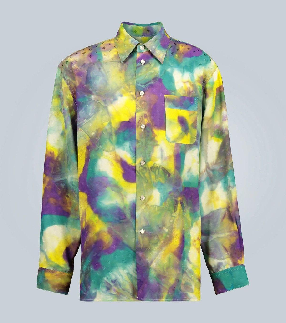 Marni o1y0225 Patterned Shirt in Multicolor Size US S / EU 44-46 / 1 - 1 Thumbnail